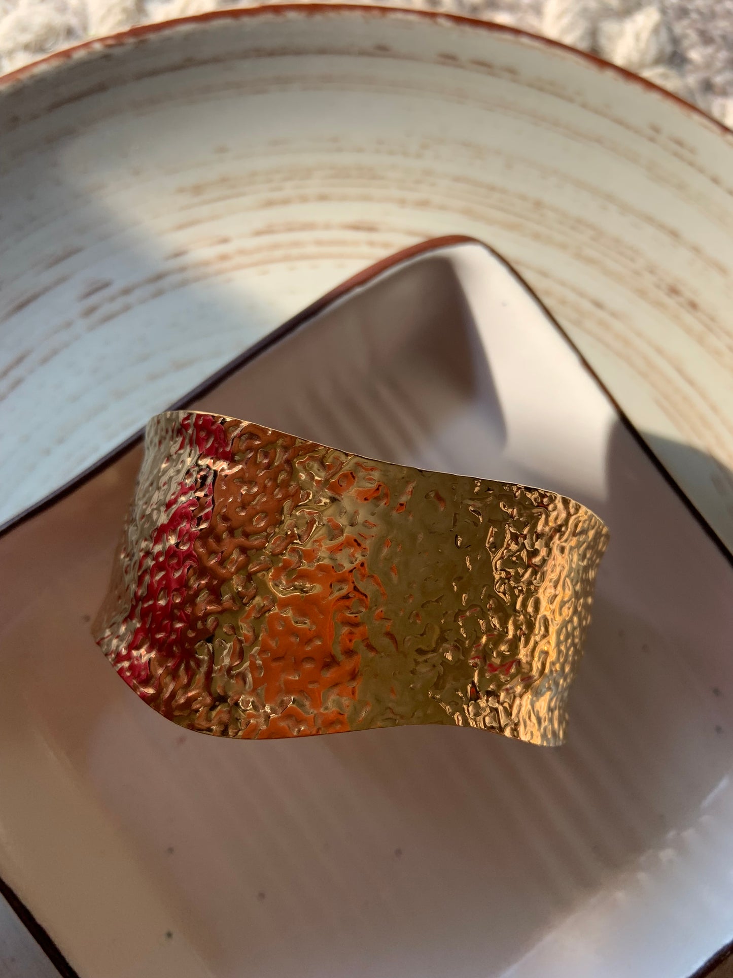 Beaten Desert Cup Bracelet