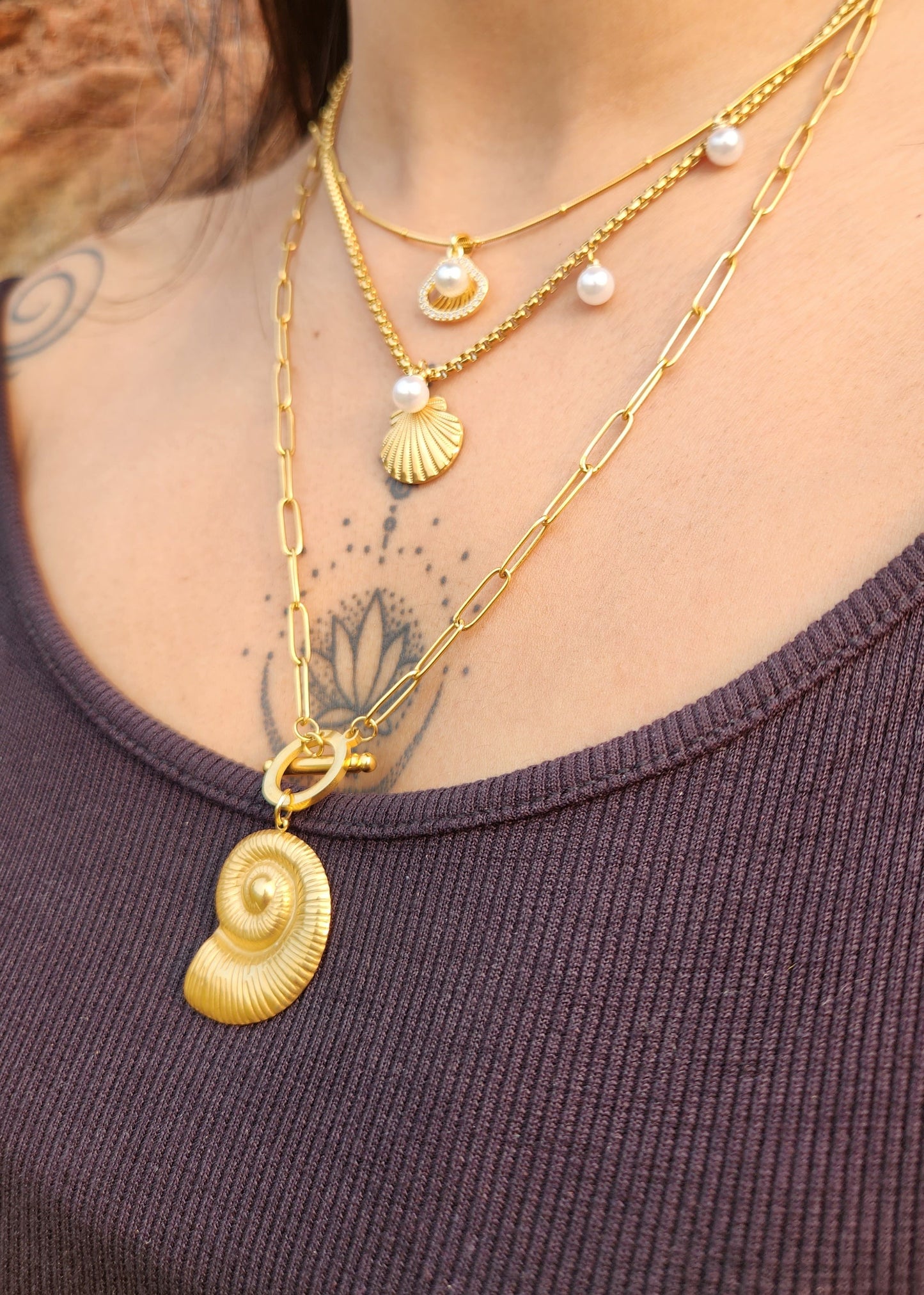 Shell & Pearl Necklace