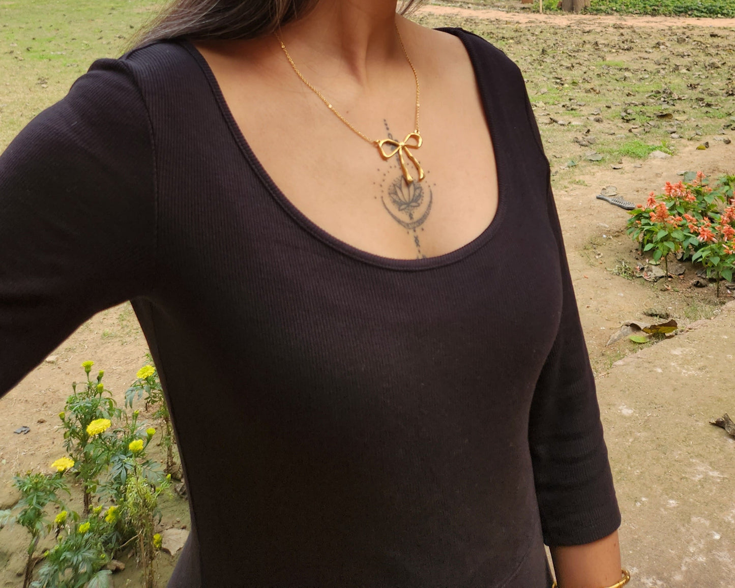 Kawai Bow Necklace
