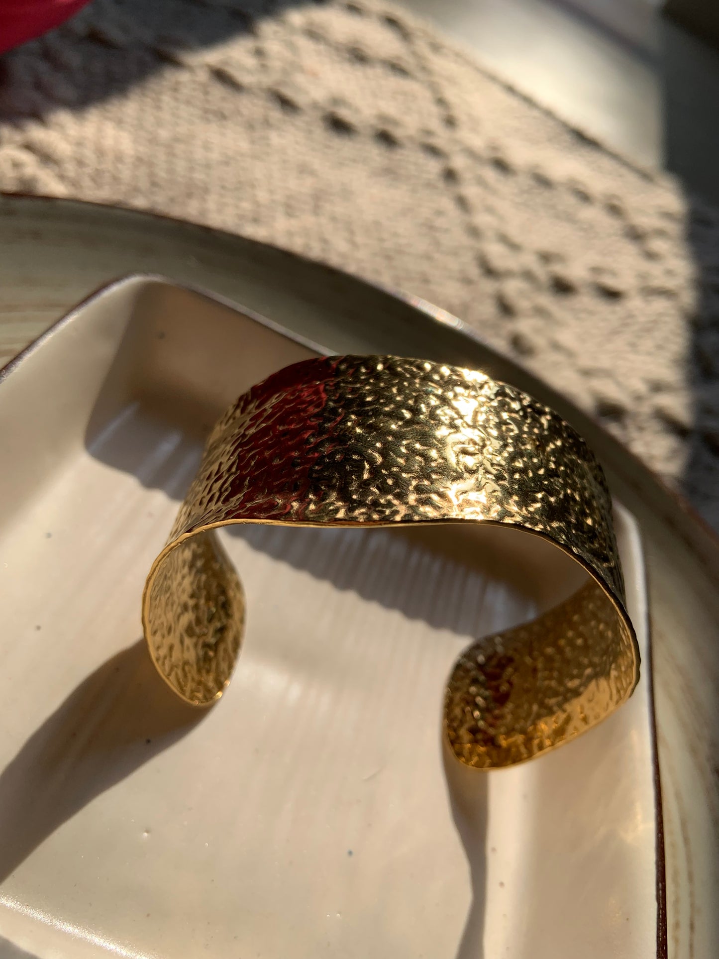 Beaten Desert Cup Bracelet