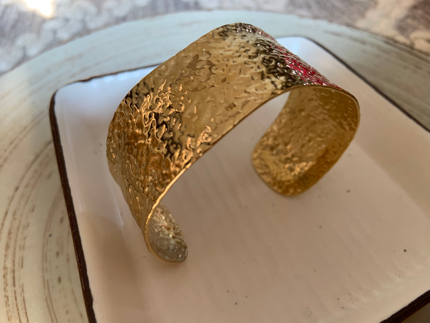 Beaten Desert Cup Bracelet