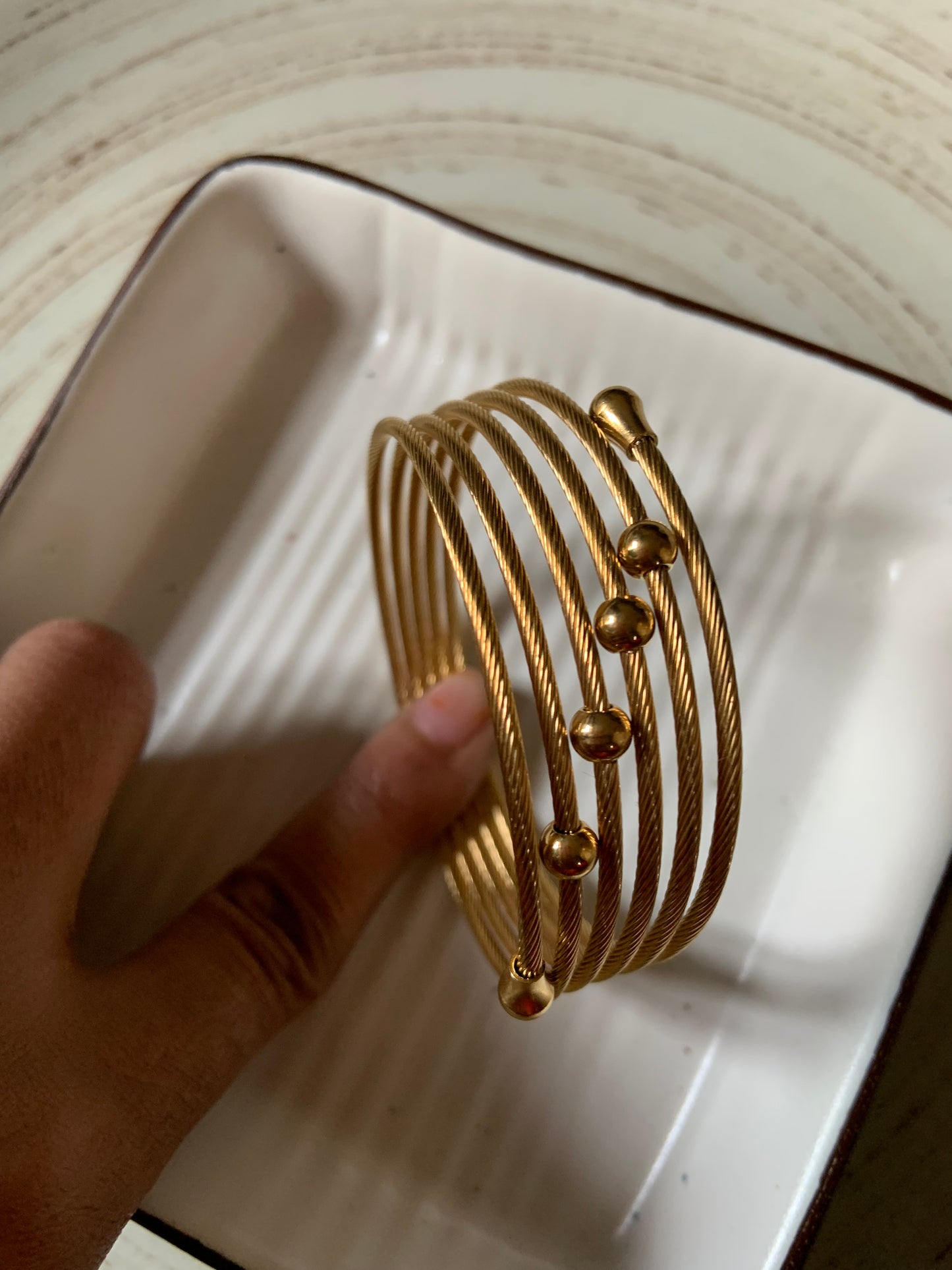 Spiral Connected Bangle