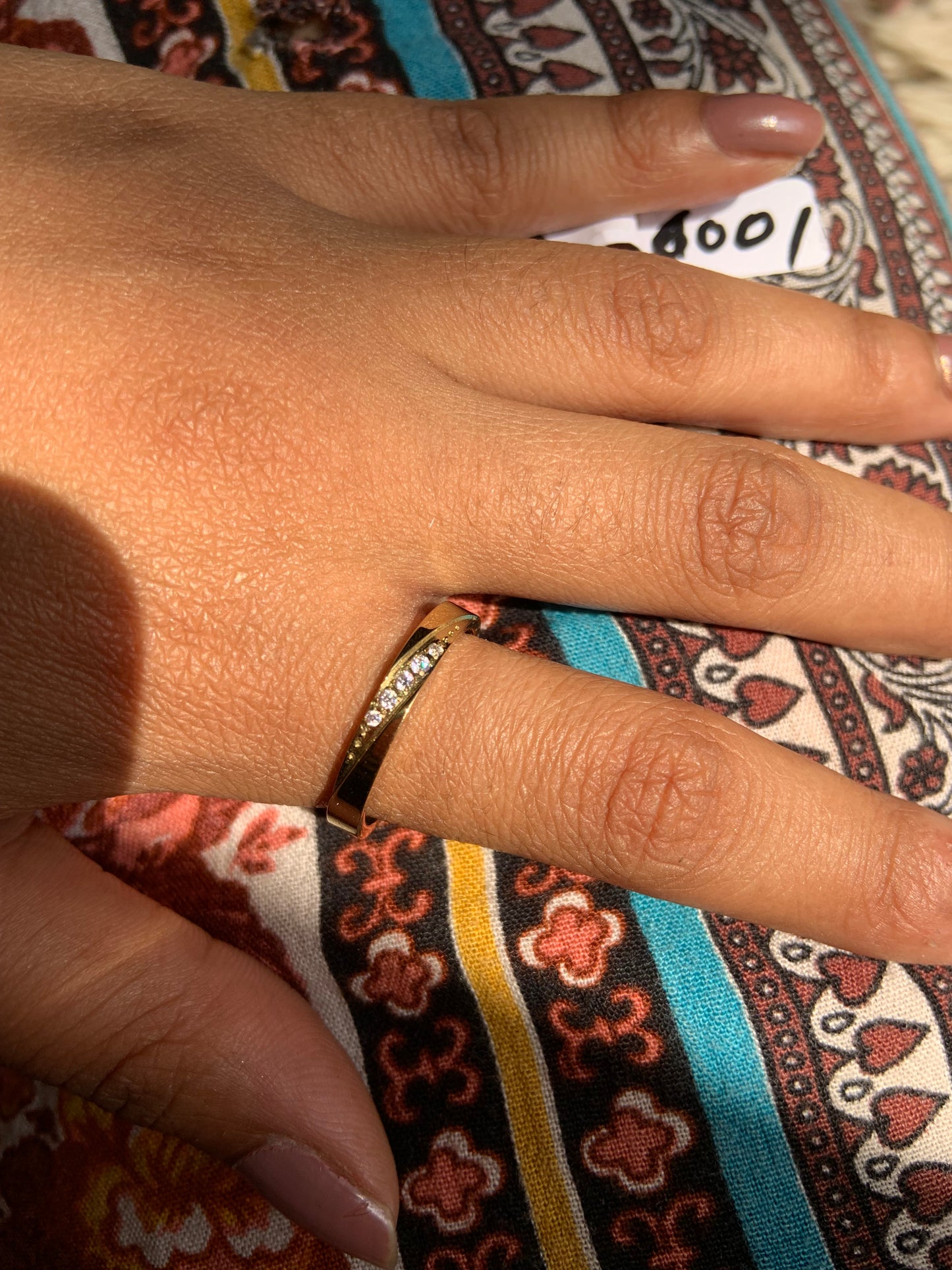 Kawai Zircon Band Ring Gold