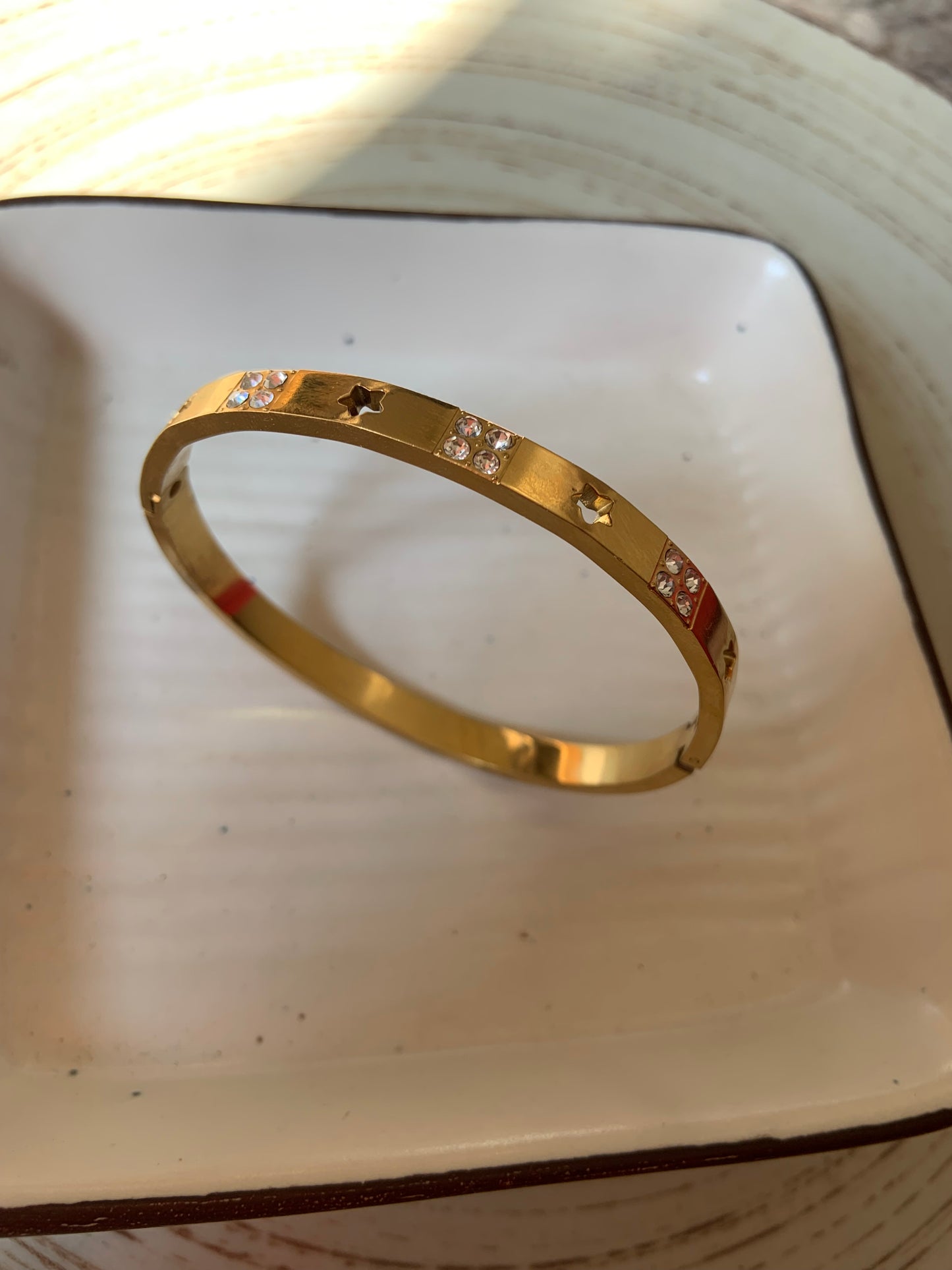 Star And Zircon Bangle