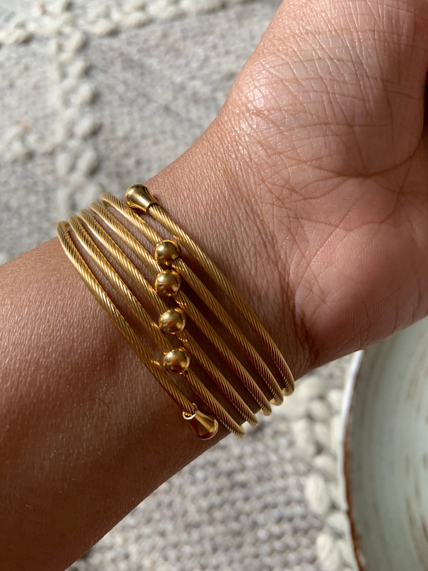 Spiral Connected Bangle