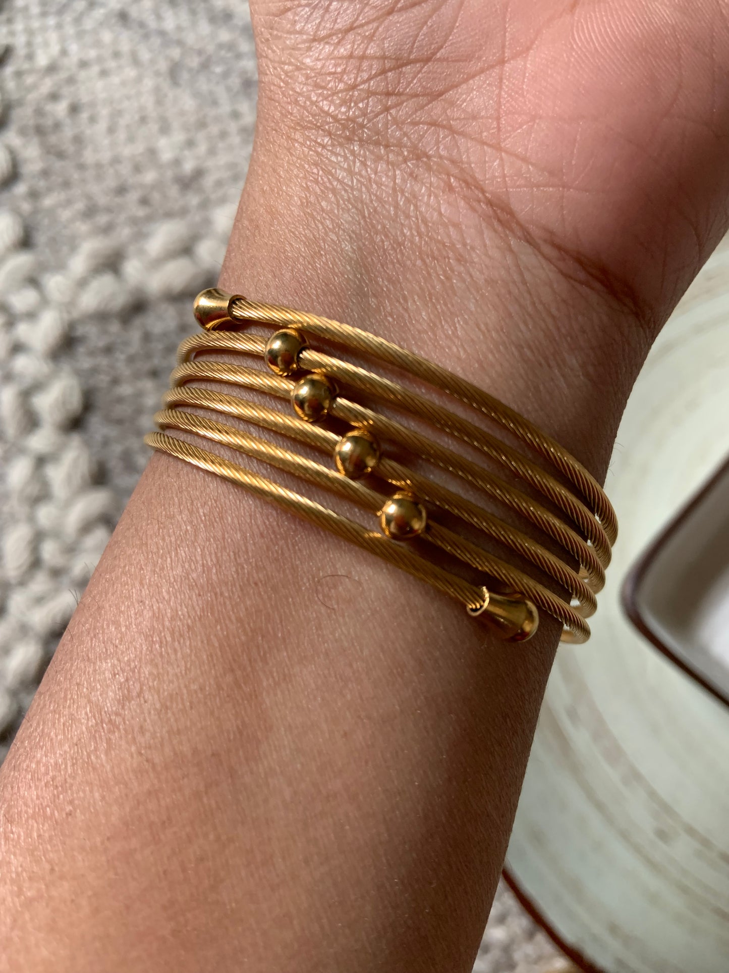 Spiral Connected Bangle