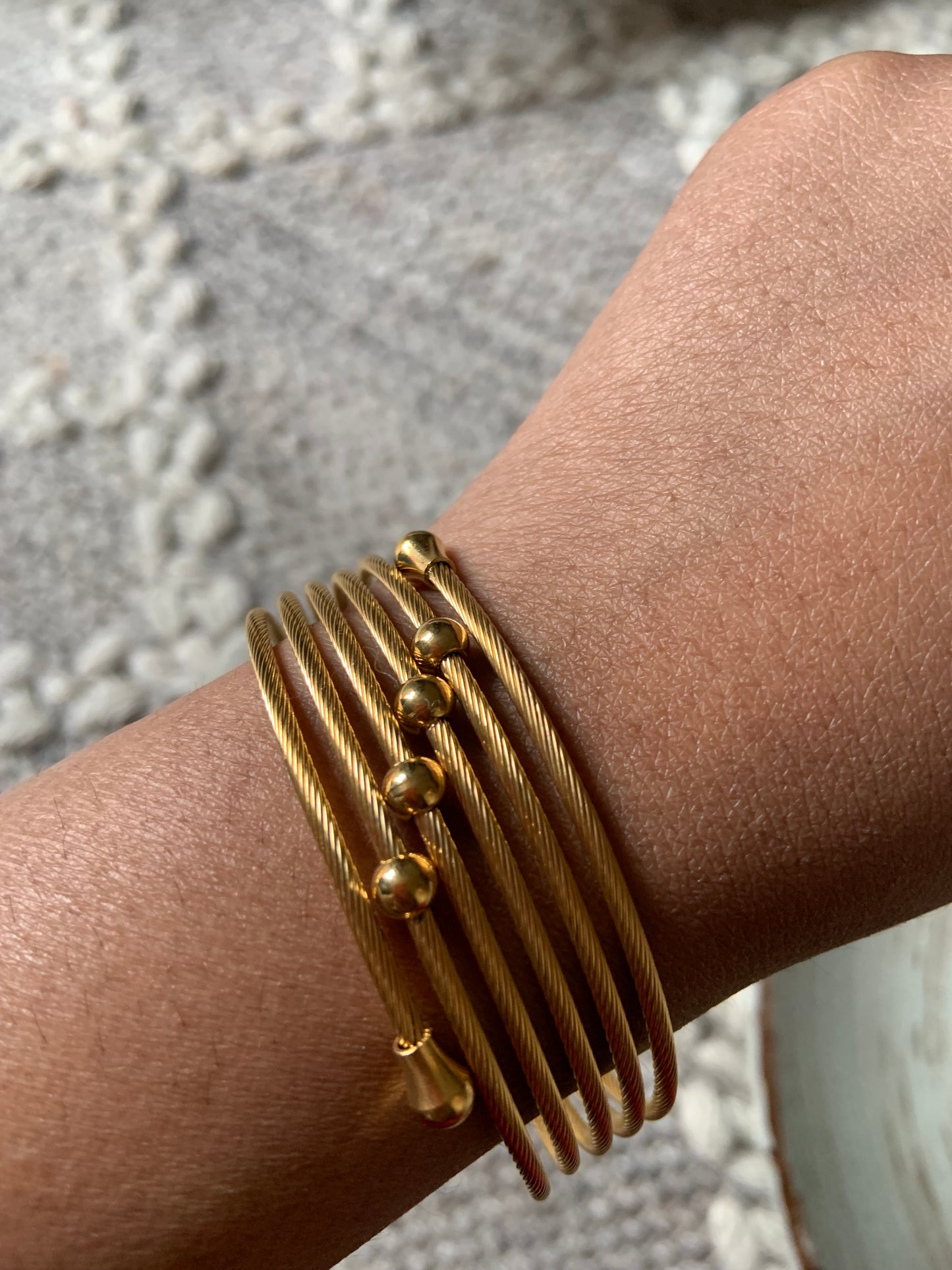 Spiral Connected Bangle