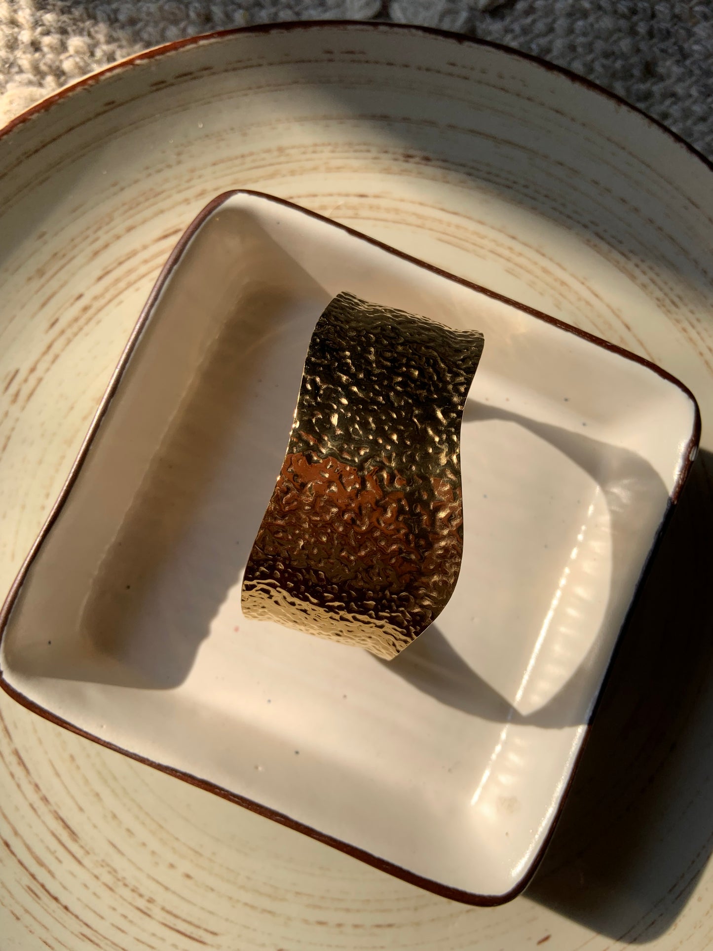Beaten Desert Cup Bracelet