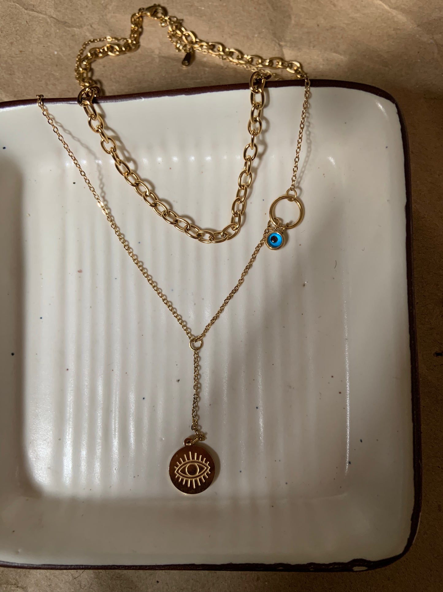 Evil Eye Multi Crystal Necklace