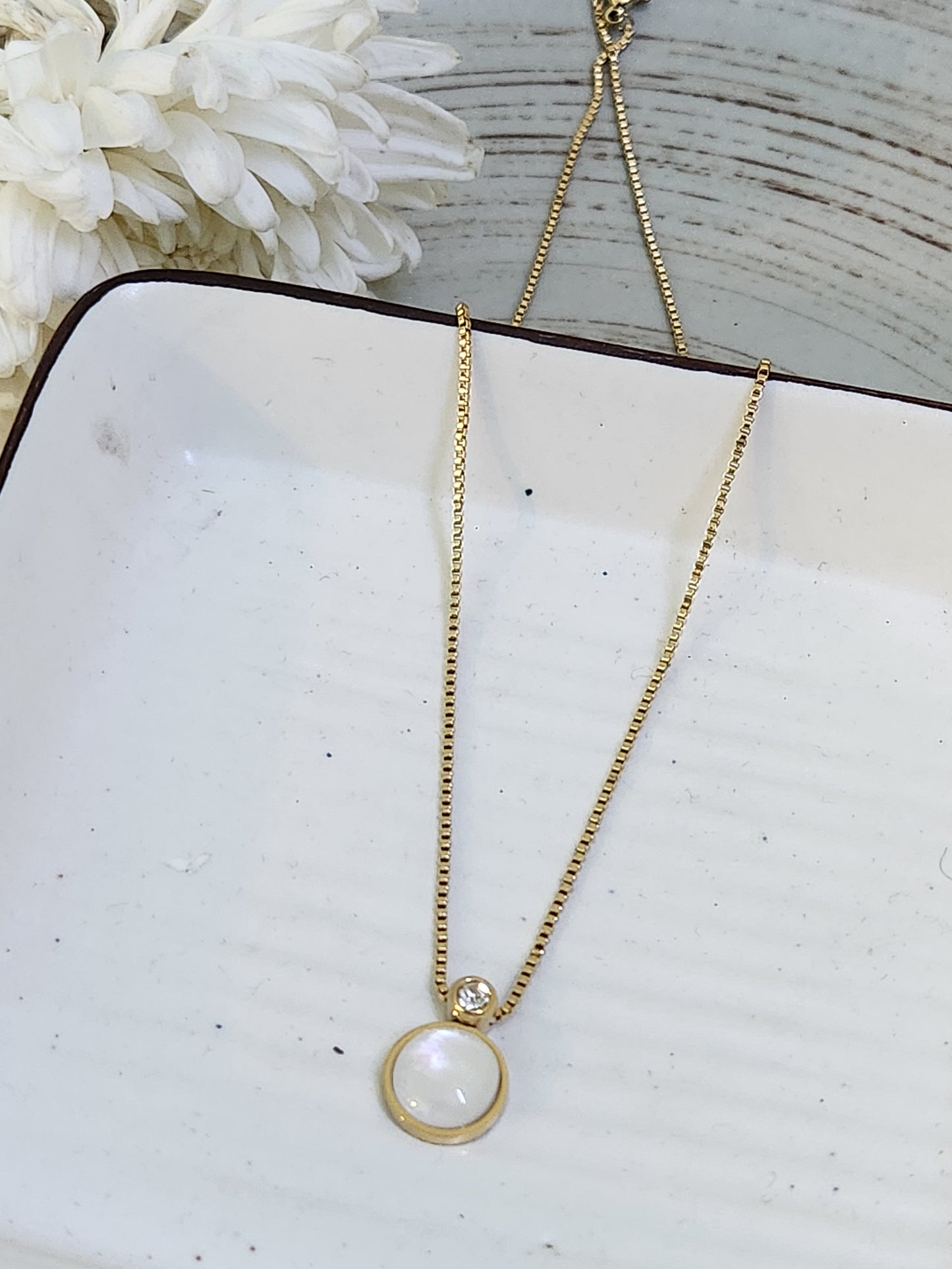 Pearl Zircon Medley Necklace