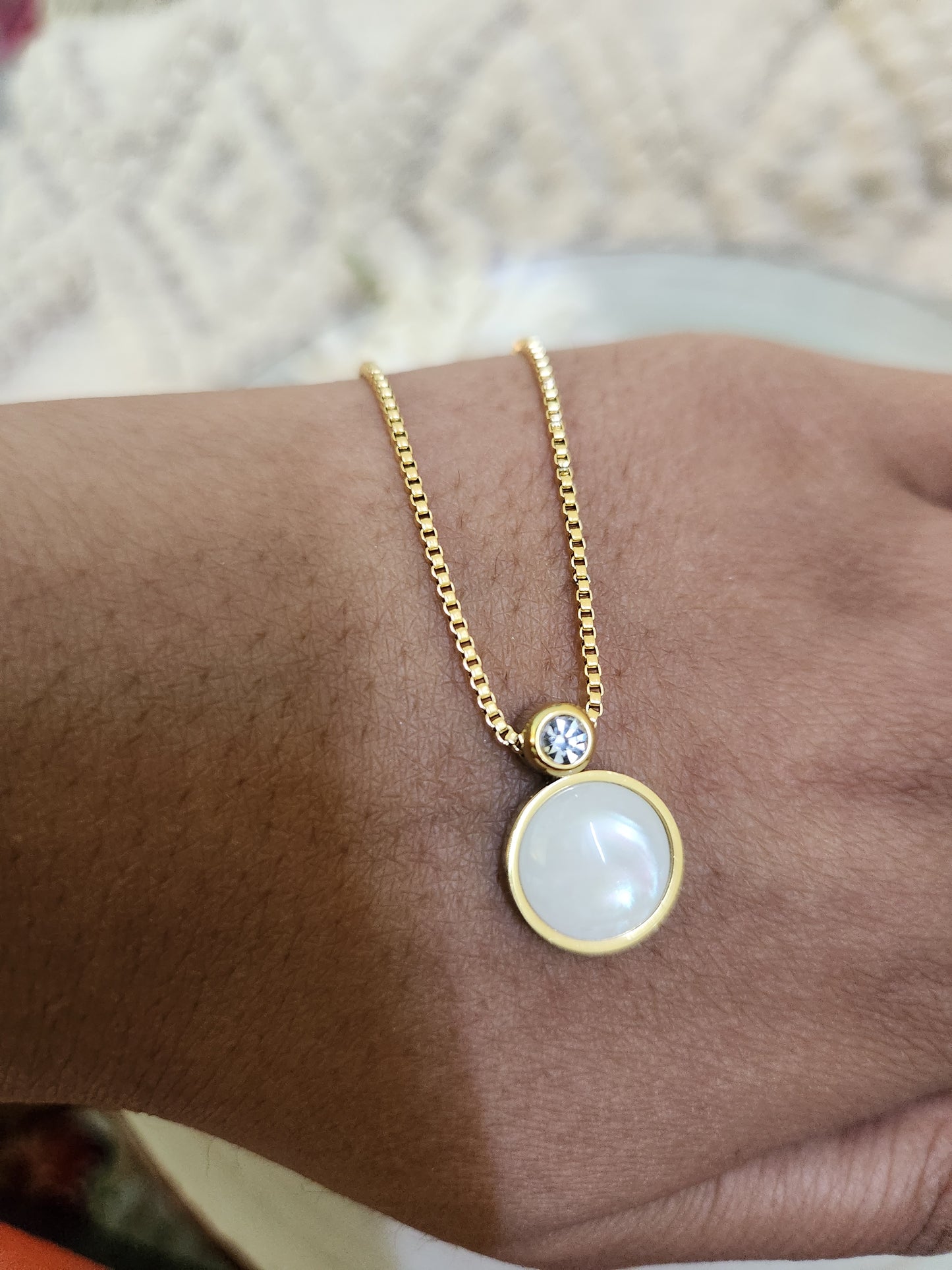 Pearl Zircon Medley Necklace