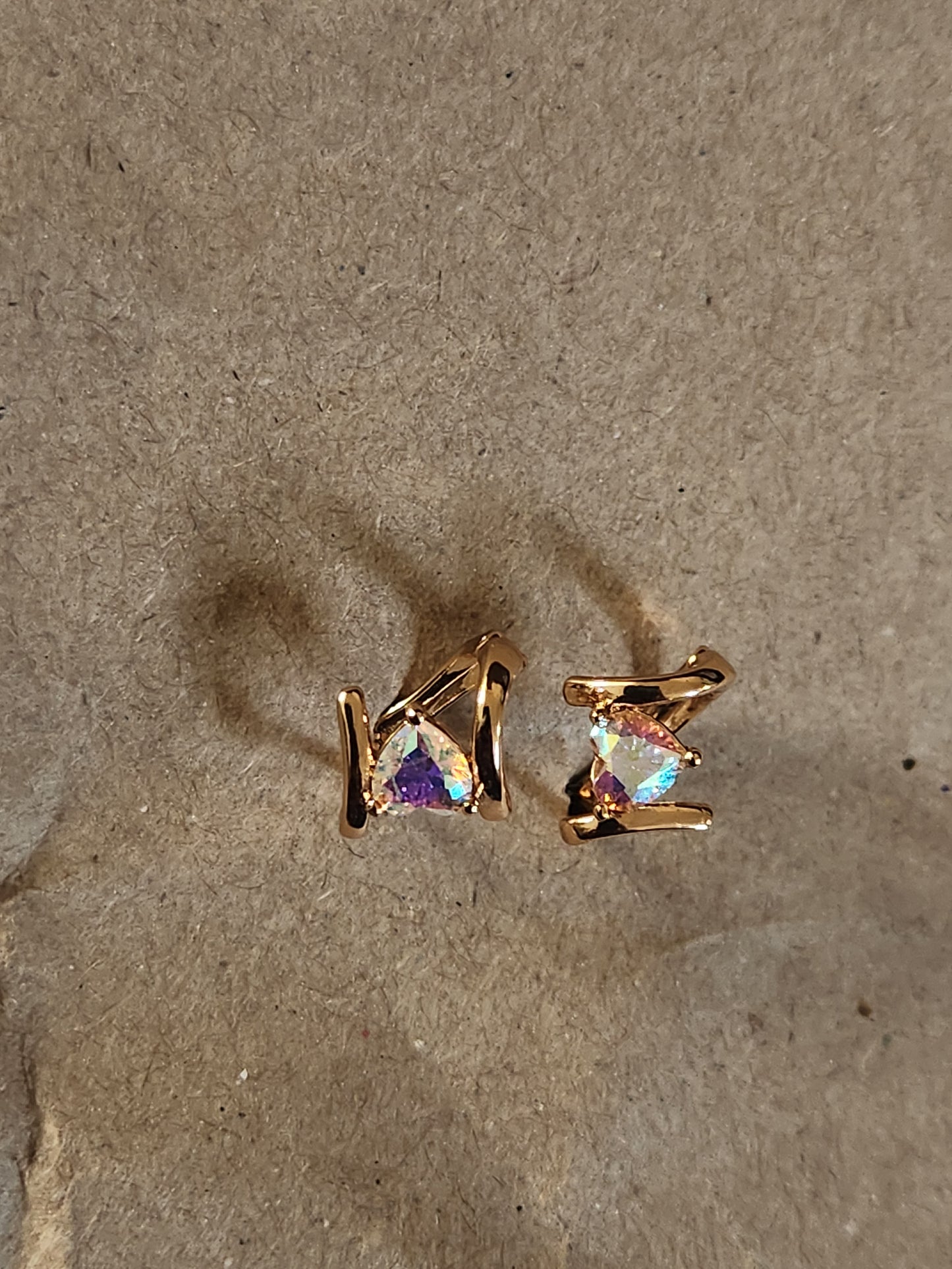 Multi Color Small Heart Earrings