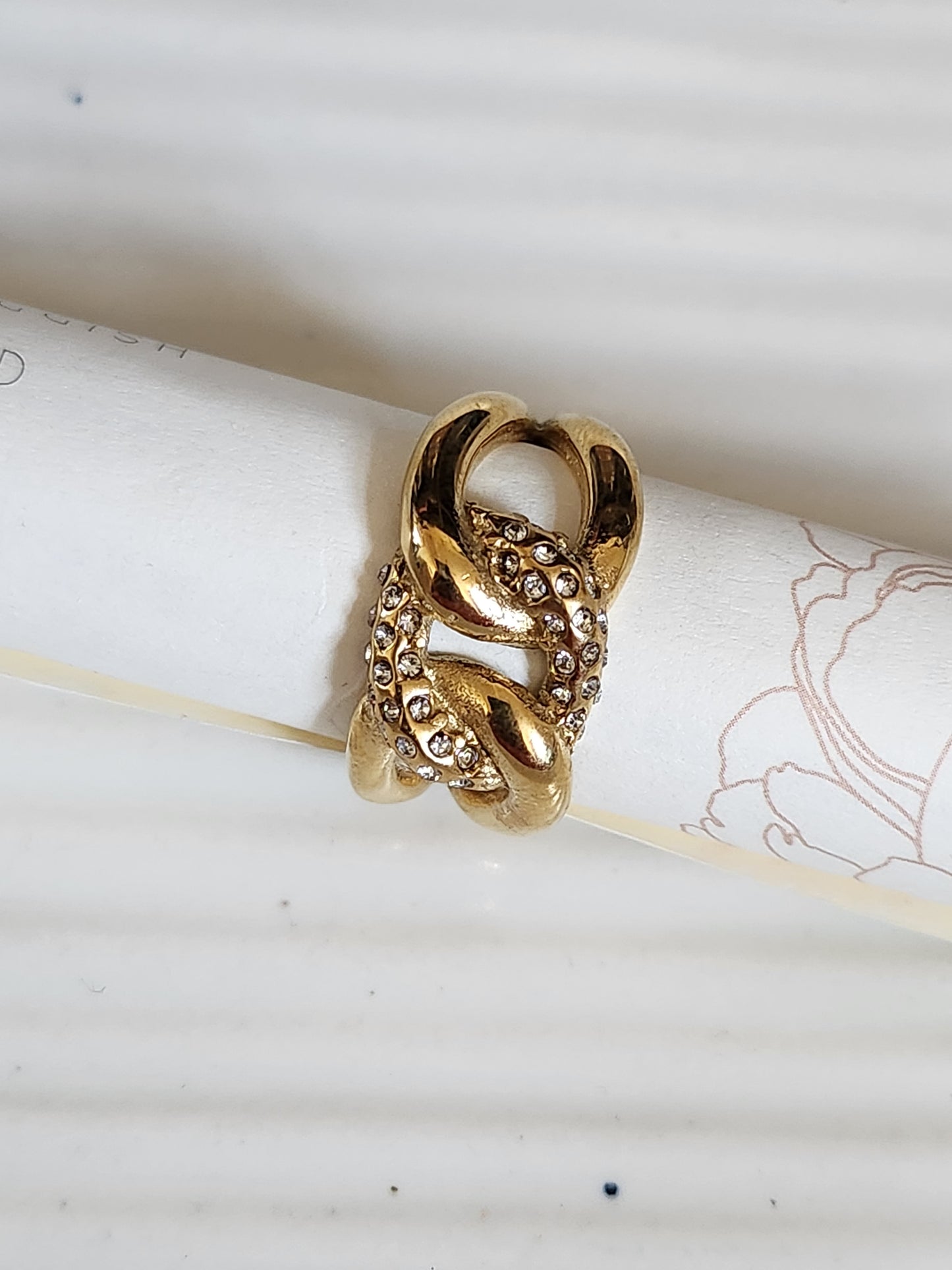 Chain Ring With Zircon