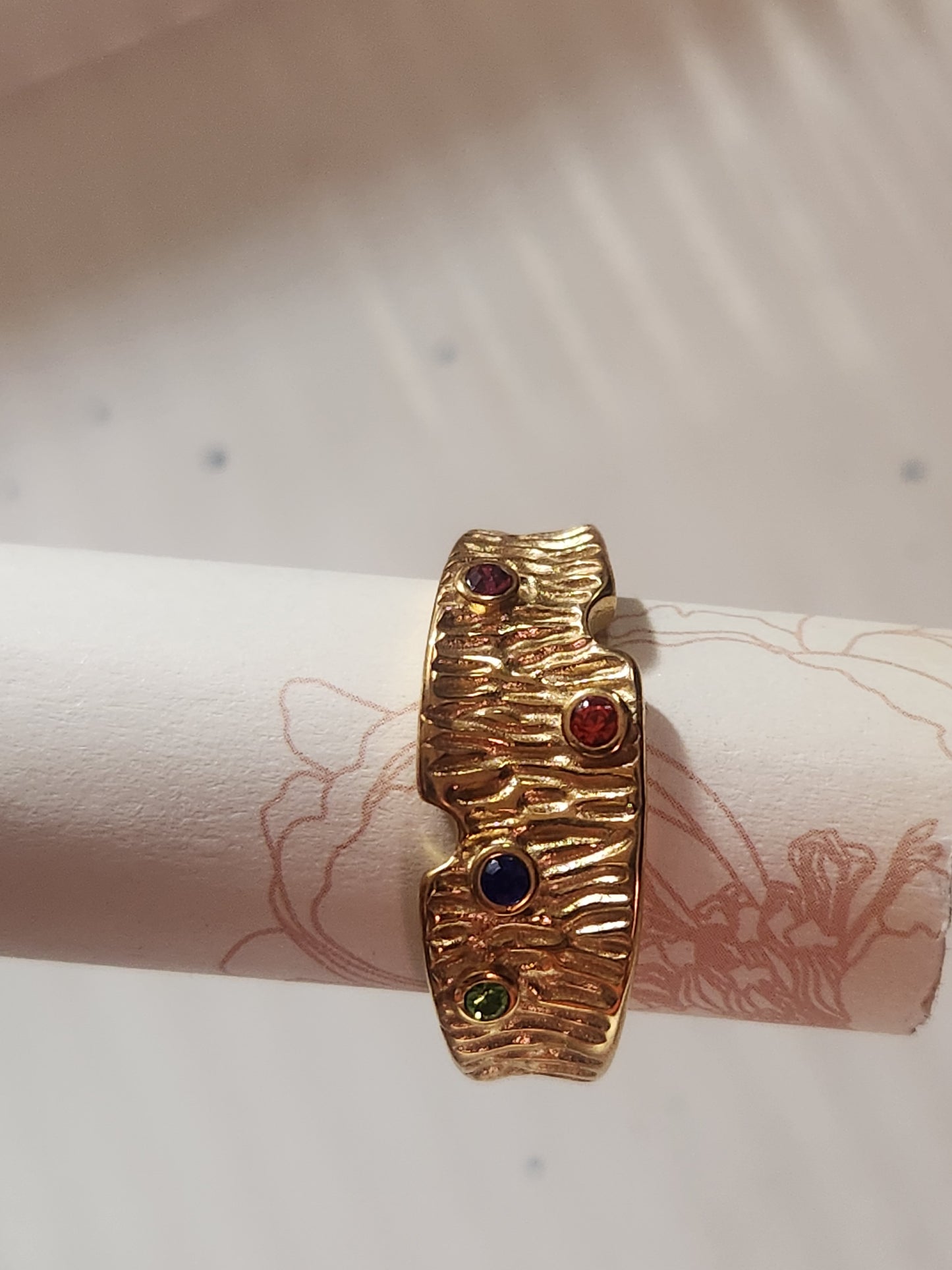Multi Zircon Thumb Rings