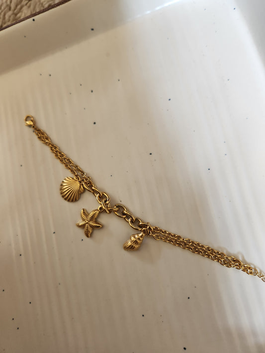 Beach Shell Star Fish Bracelet