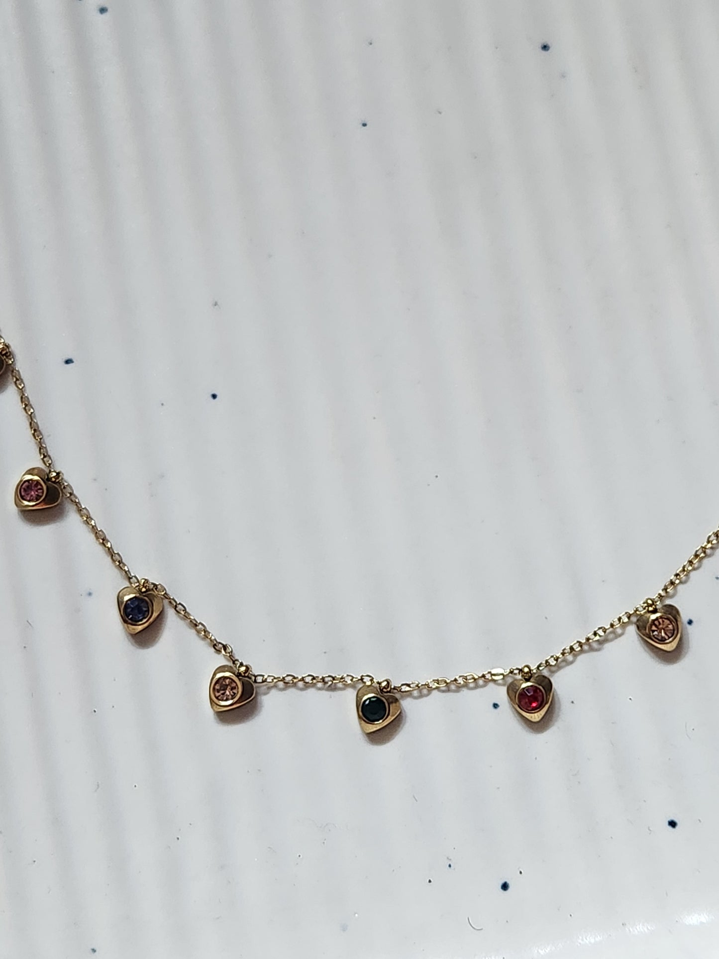 Little Heart Necklace Multi Color