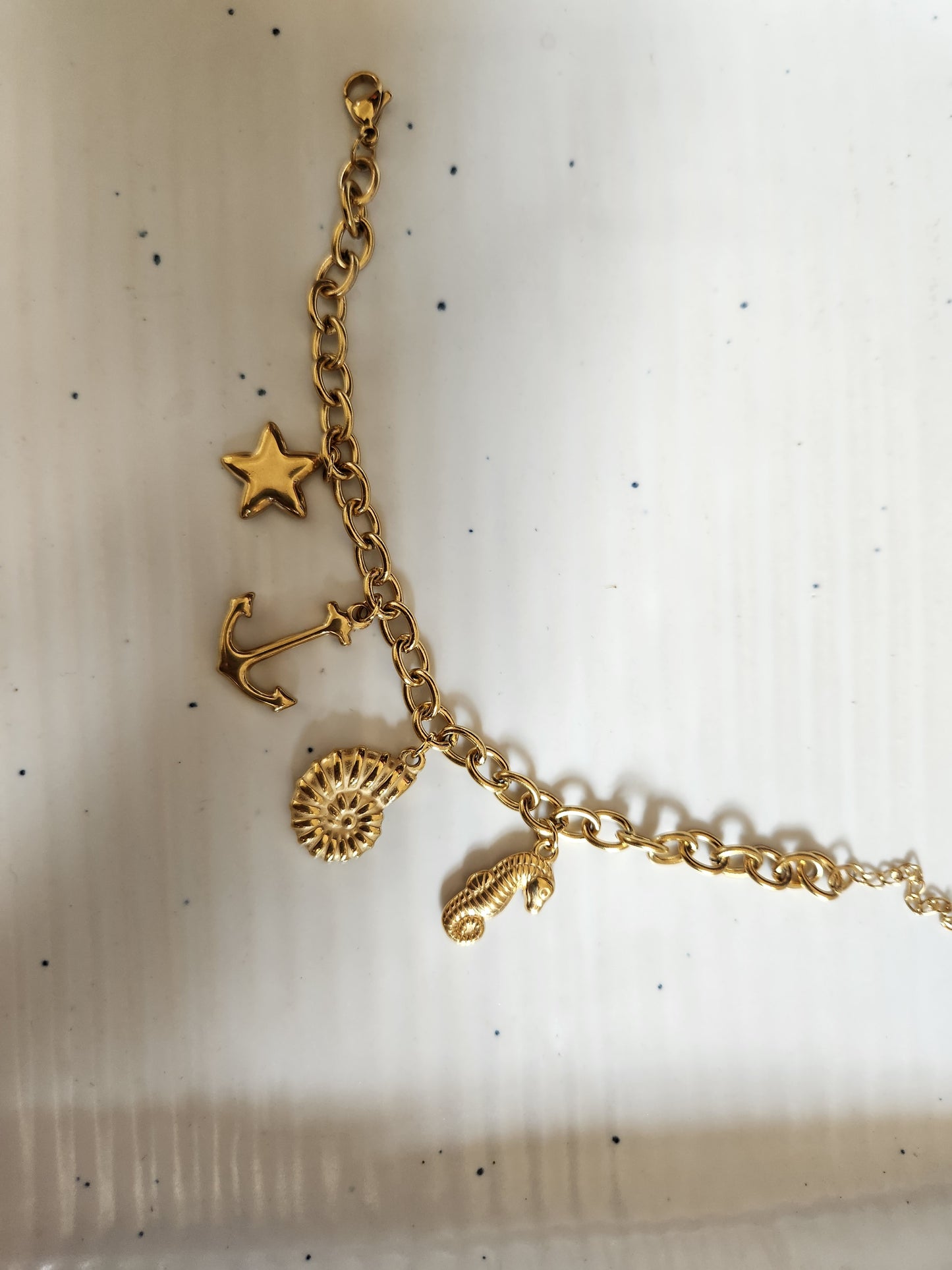Multi Charm Bracelet ( Star , seashell ,seahorse )