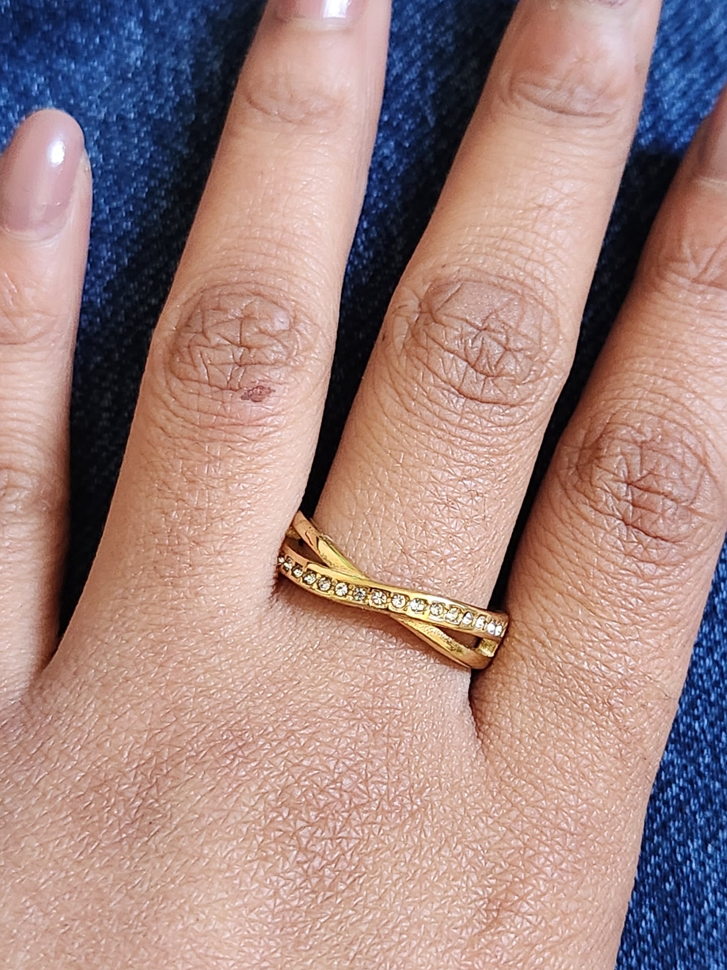 Ribbon Crystal Rings