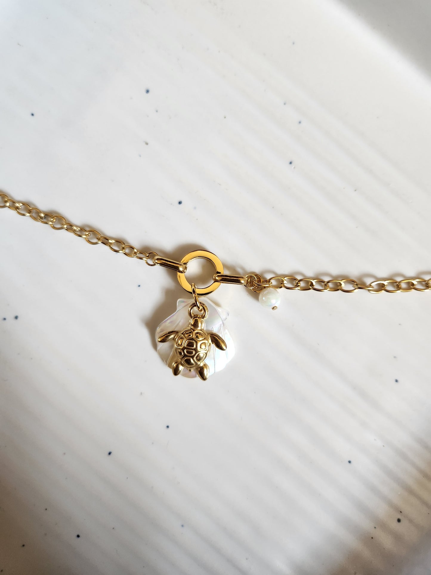Sea Shell Turtle Bracelet