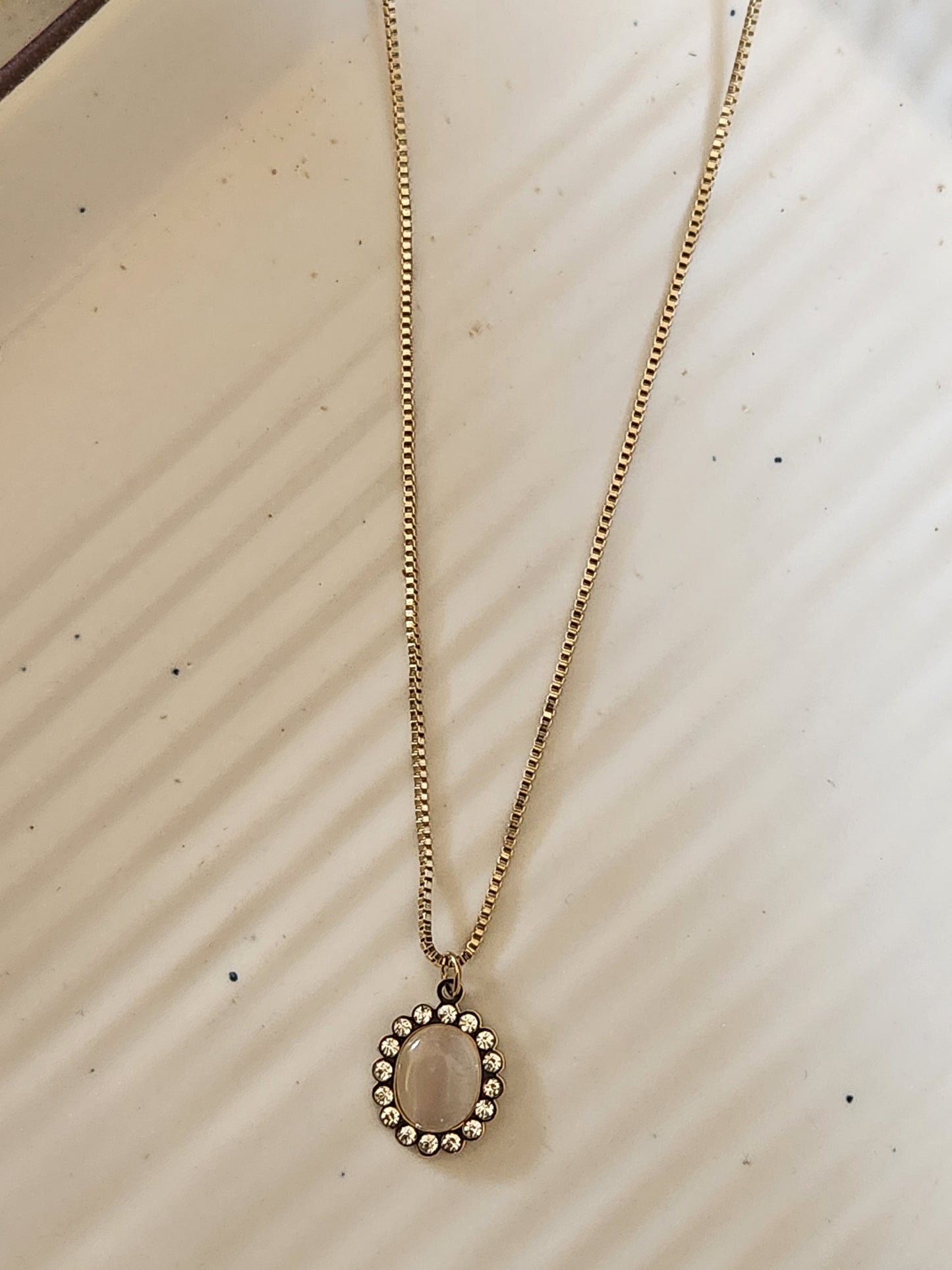 Daisy Daily Necklace With Zircon & Gem