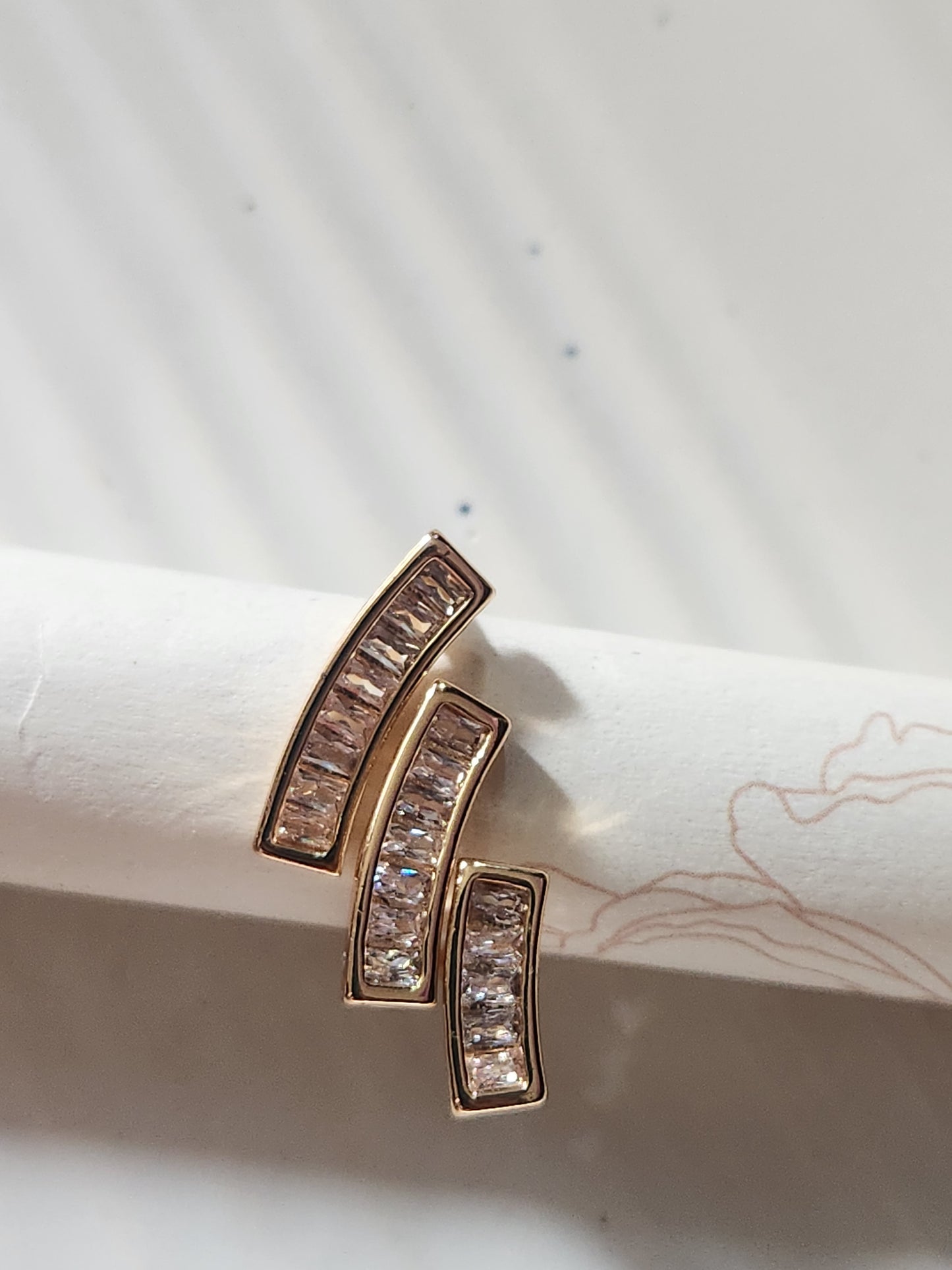 Three Layer Crystal Ring