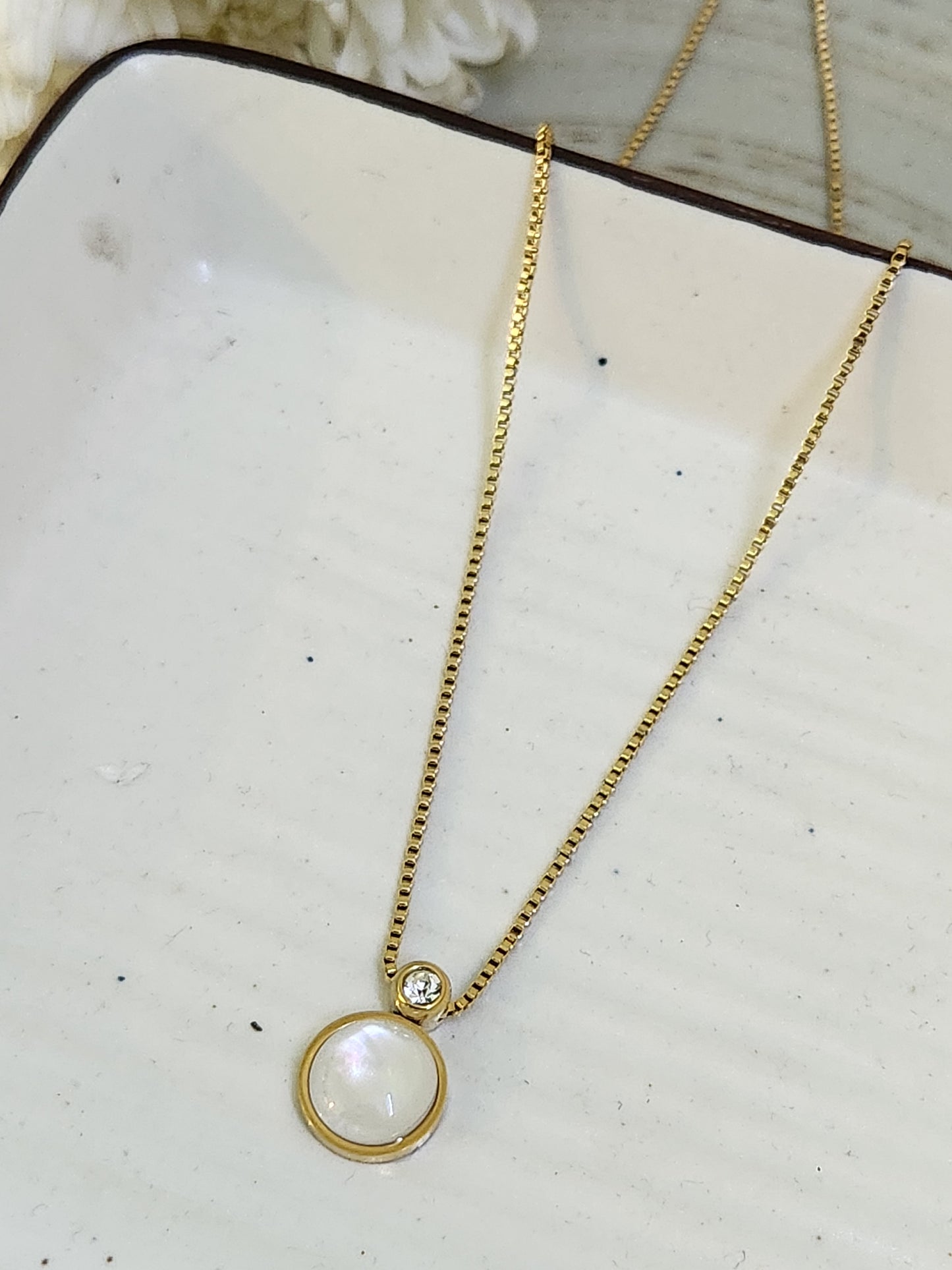 Pearl Zircon Medley Necklace