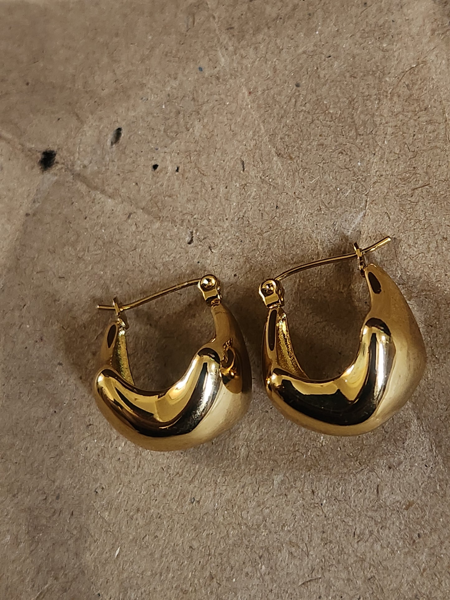 River Gold Hoops