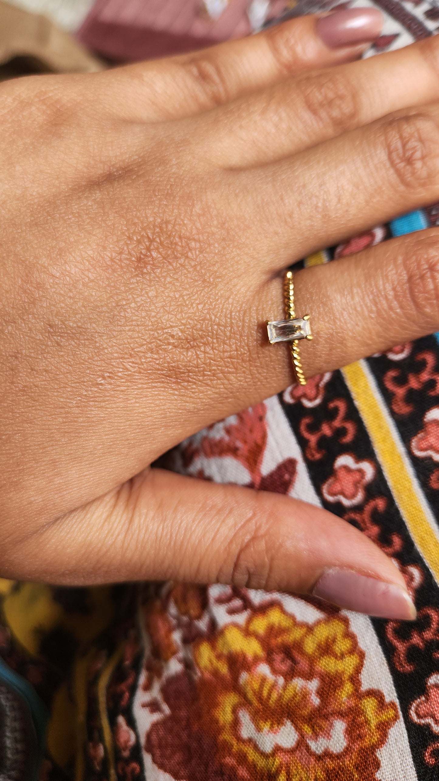 Rope Rings With Crystal