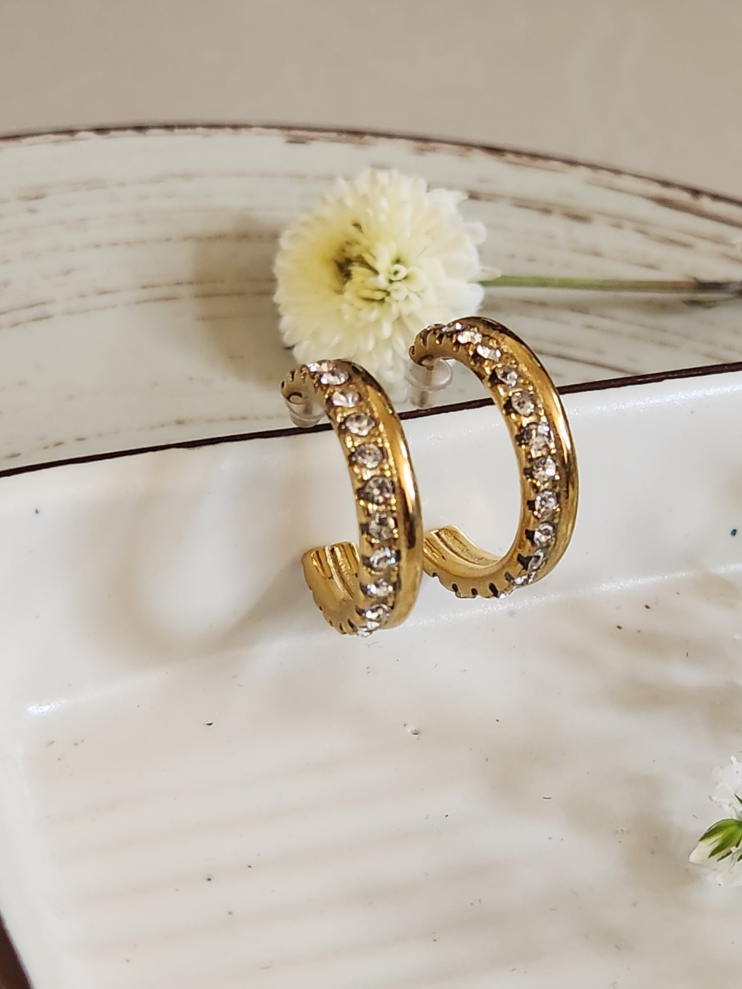 Daisy Zircon Hoops