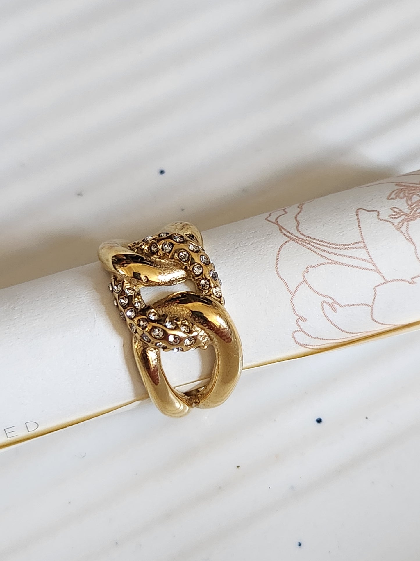 Chain Ring With Zircon