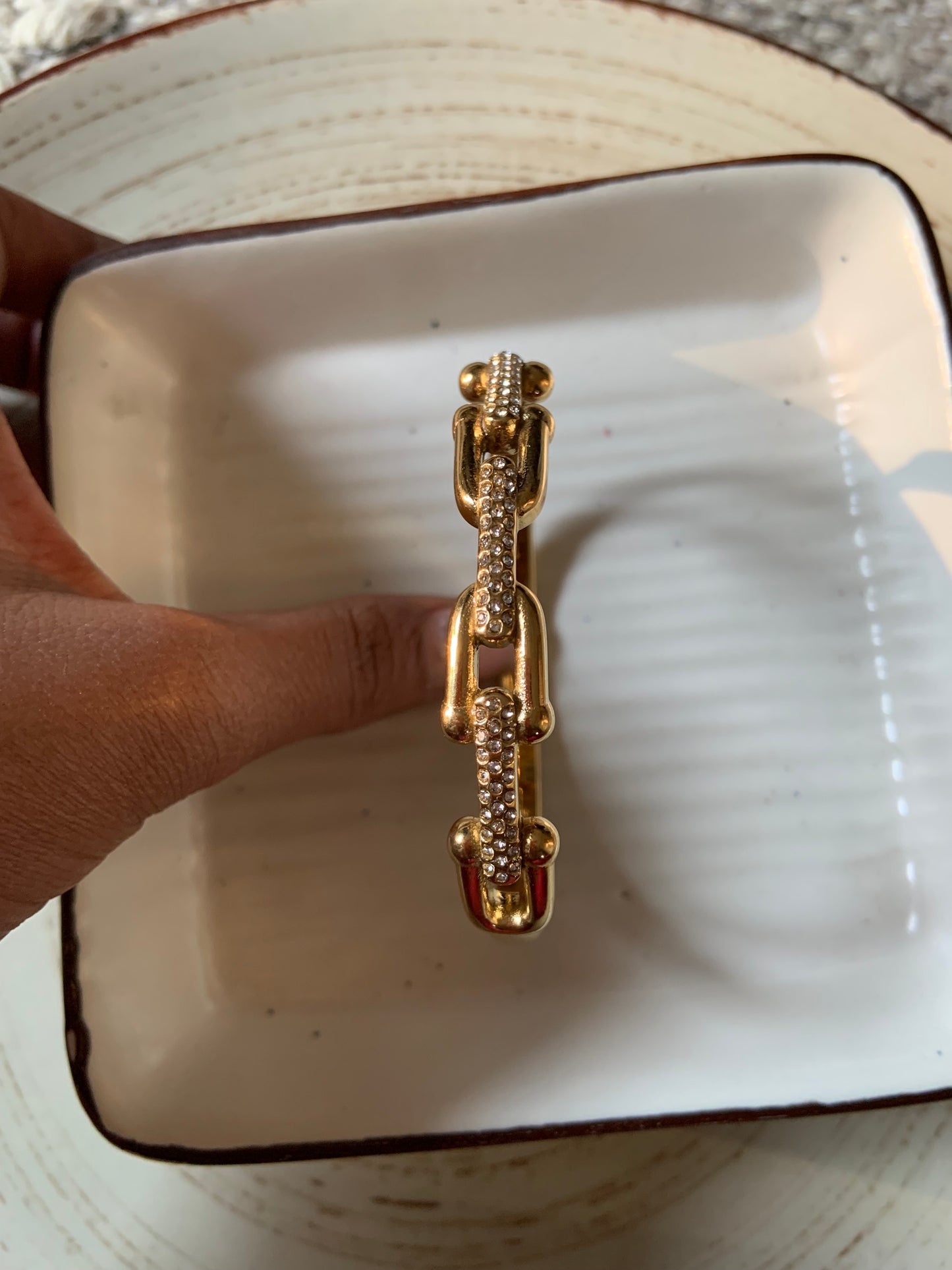 Chain Cuff With Zircon