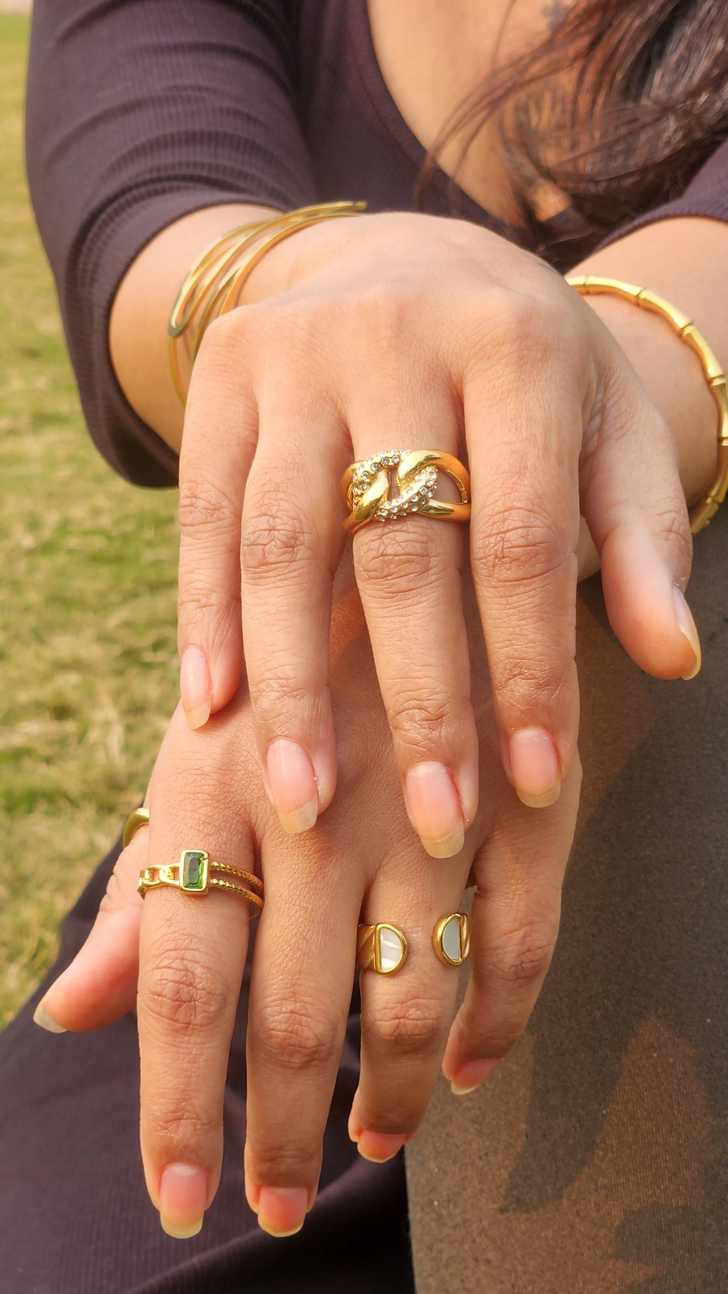 Chain Ring With Zircon