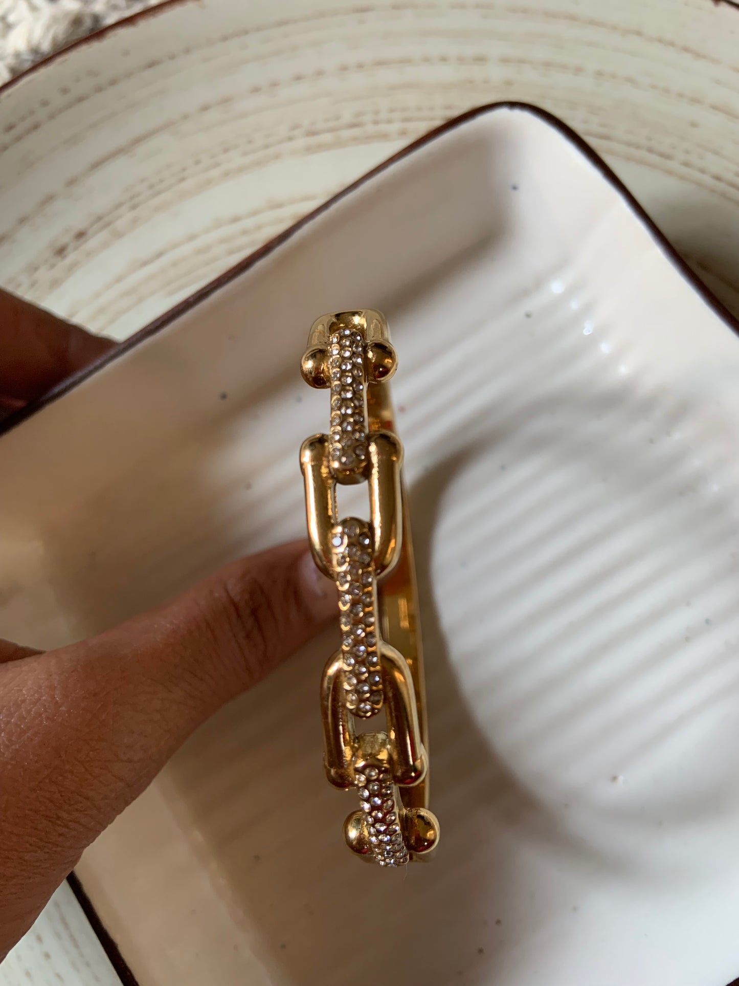 Chain Cuff With Zircon