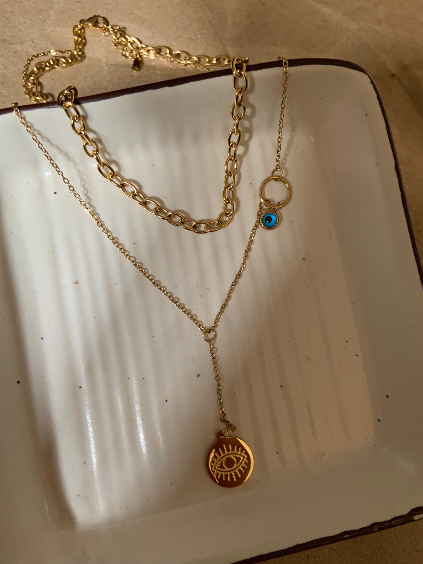 Evil Eye Multi Crystal Necklace