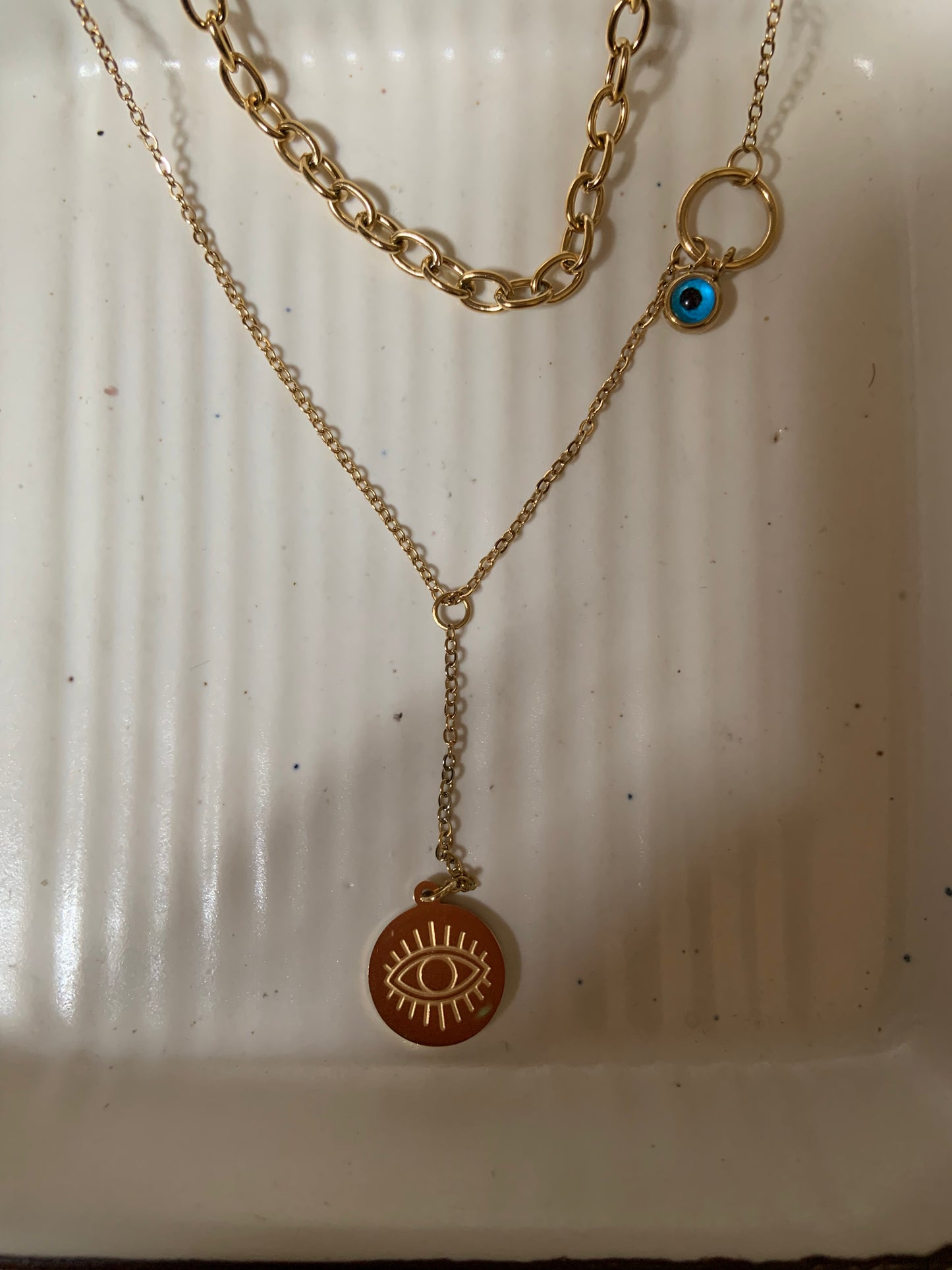 Evil Eye Multi Crystal Necklace