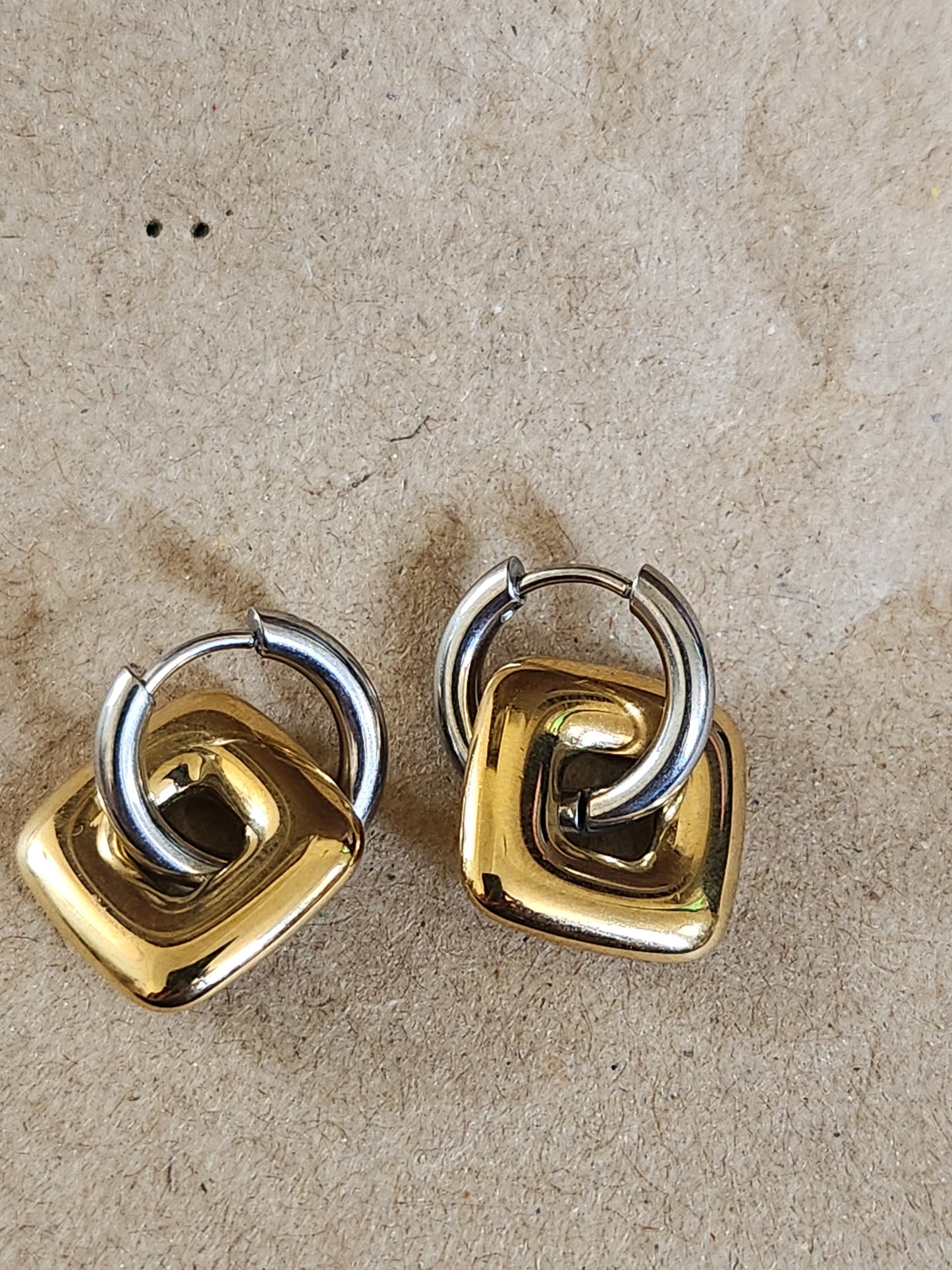 Mix Metal Mix Shape Mini Hoops