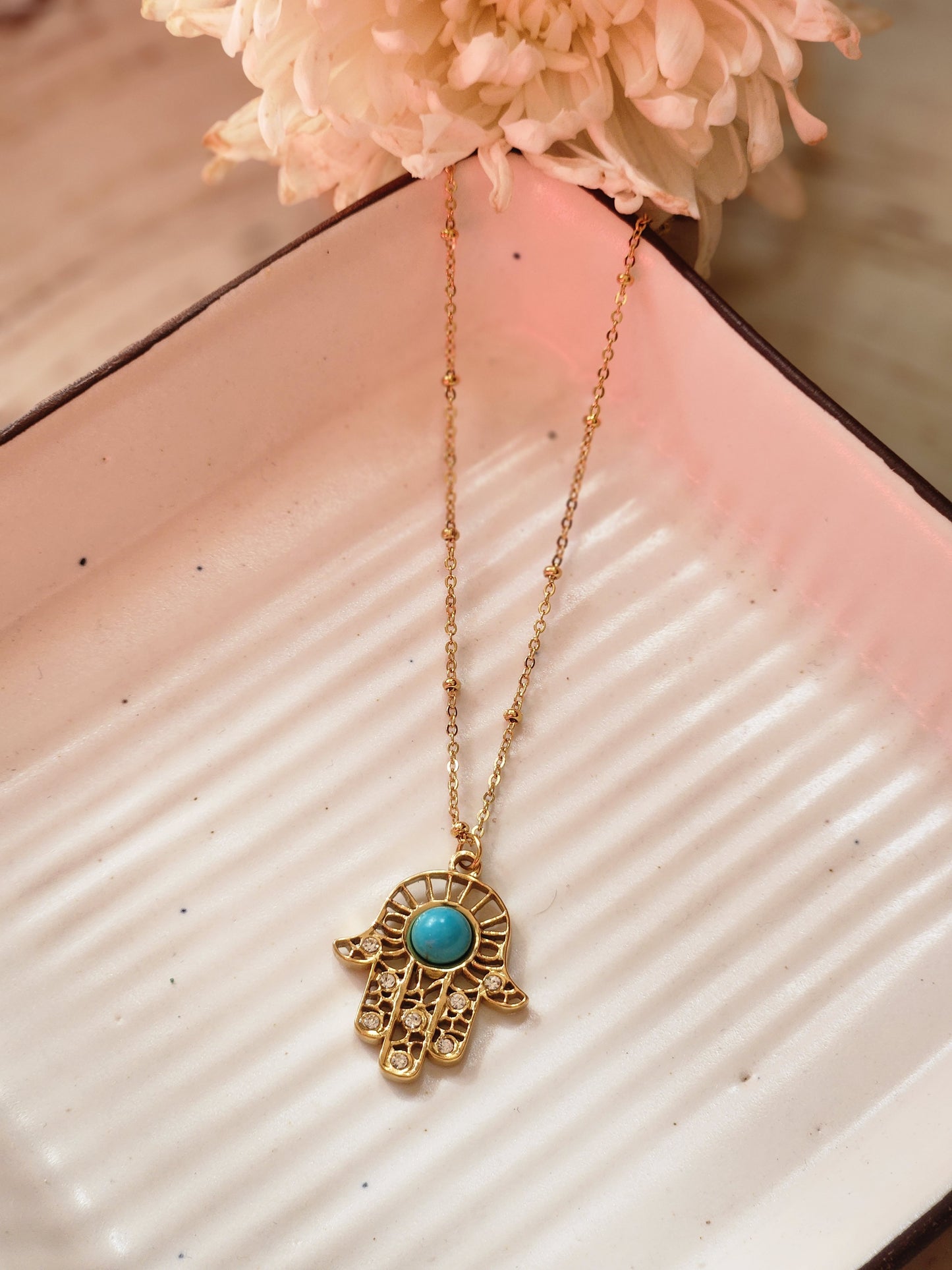 Hamsa With & turkish Necklace
