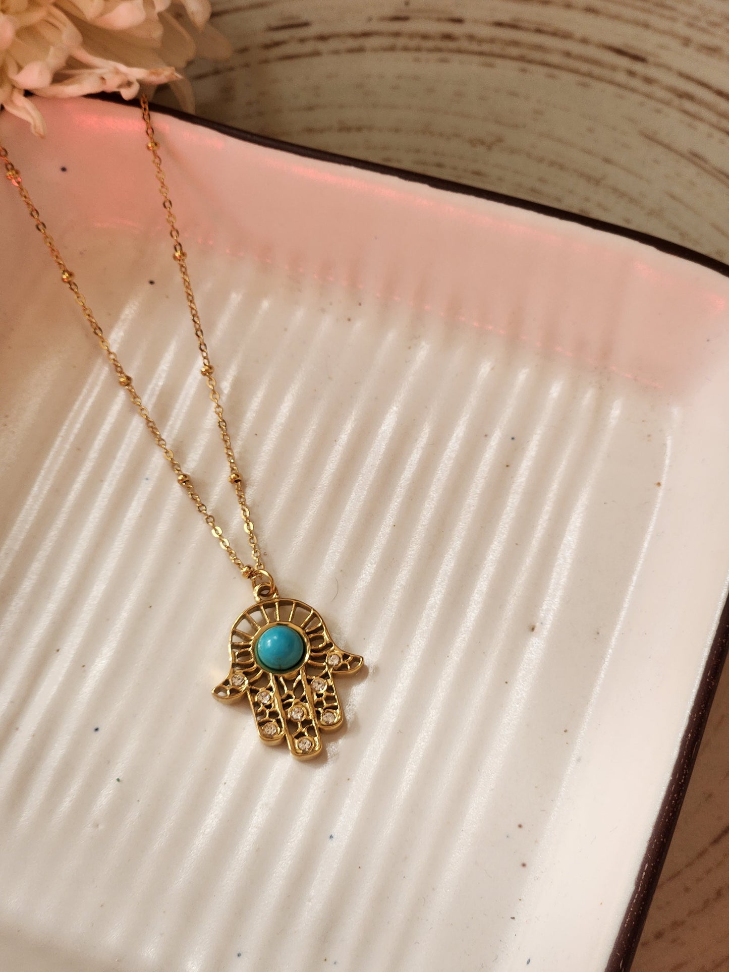 Hamsa With & turkish Necklace