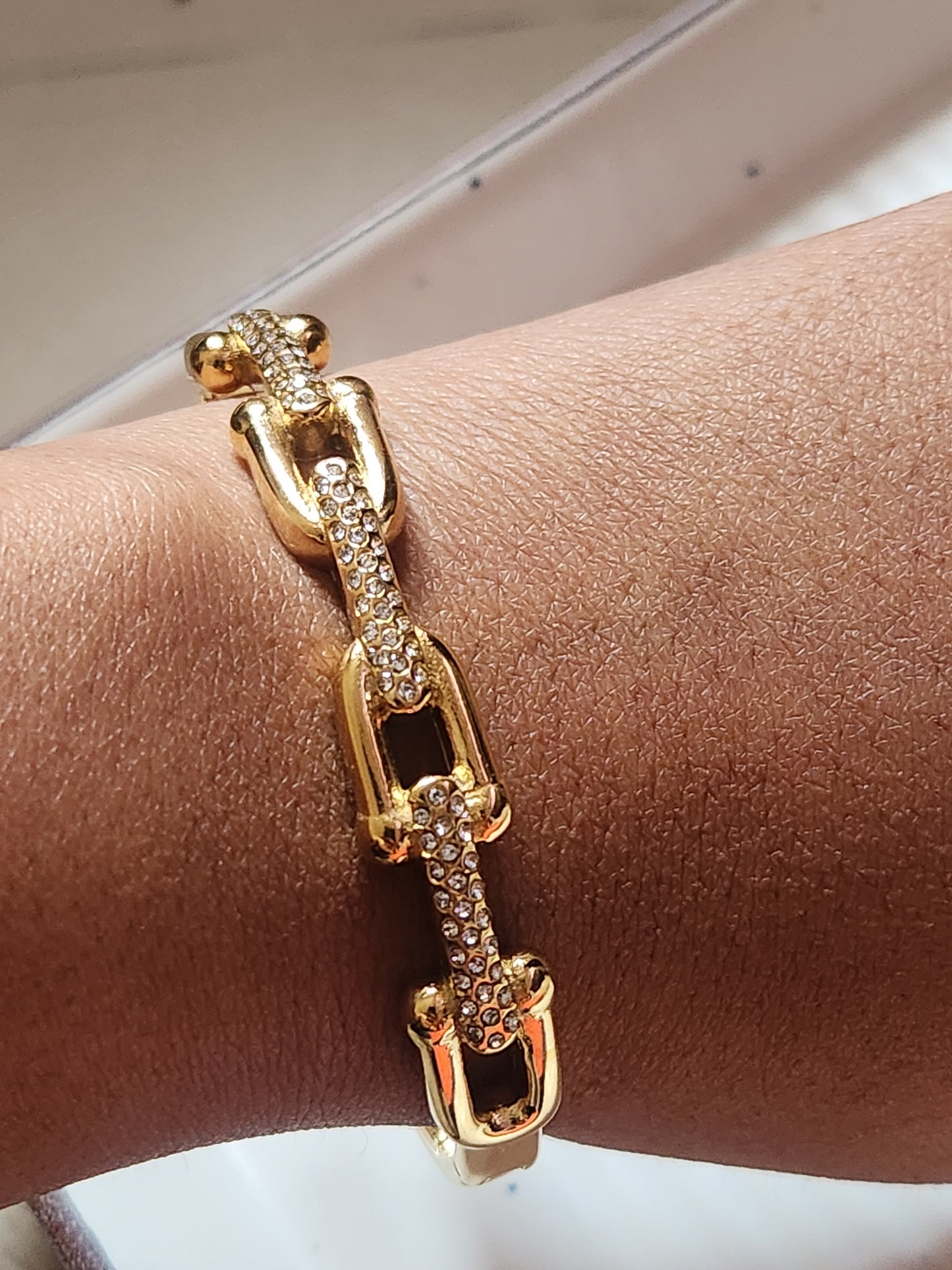Chain Cuff With Zircon