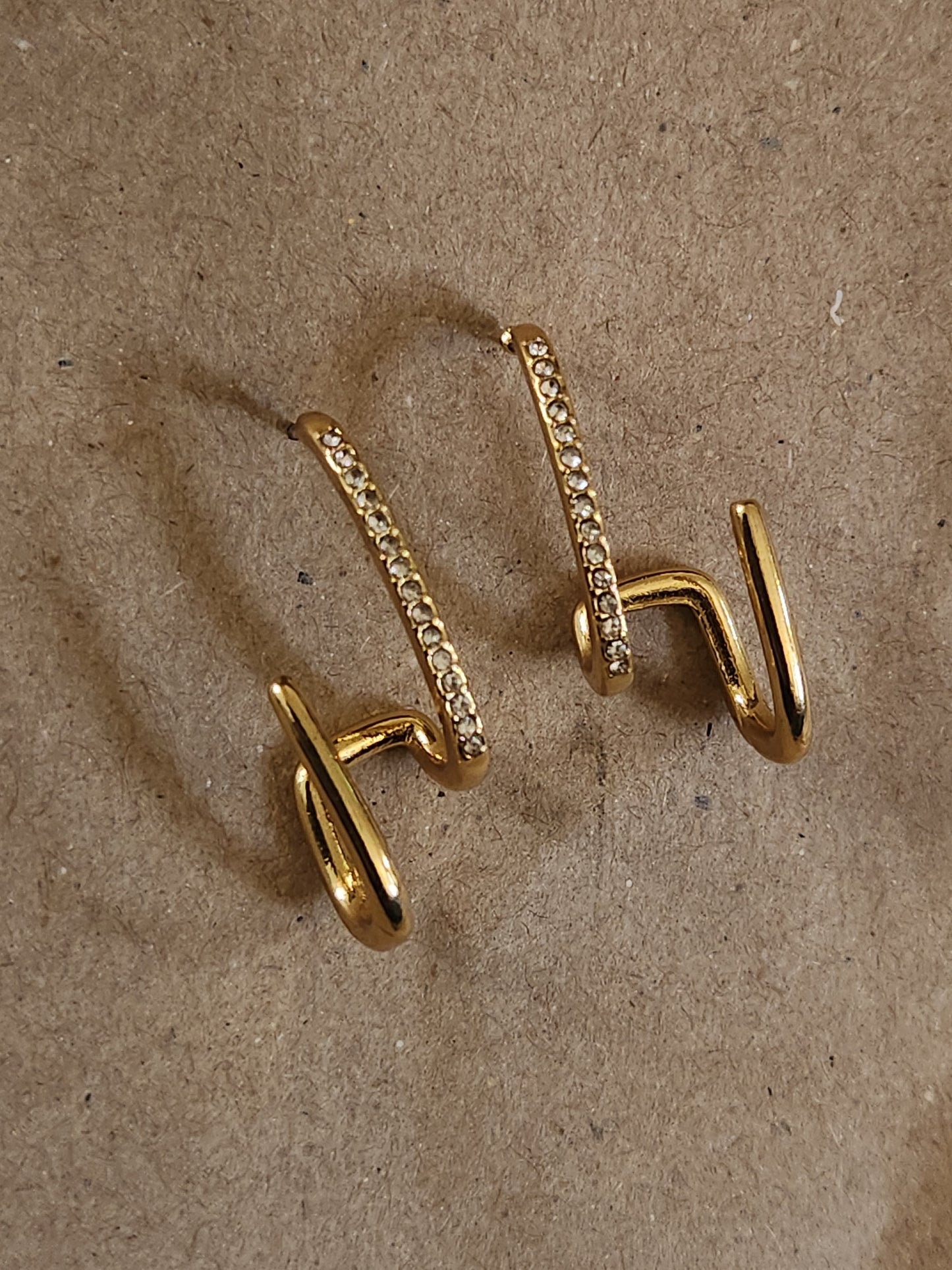 Not So Basic Earrings With Crystal