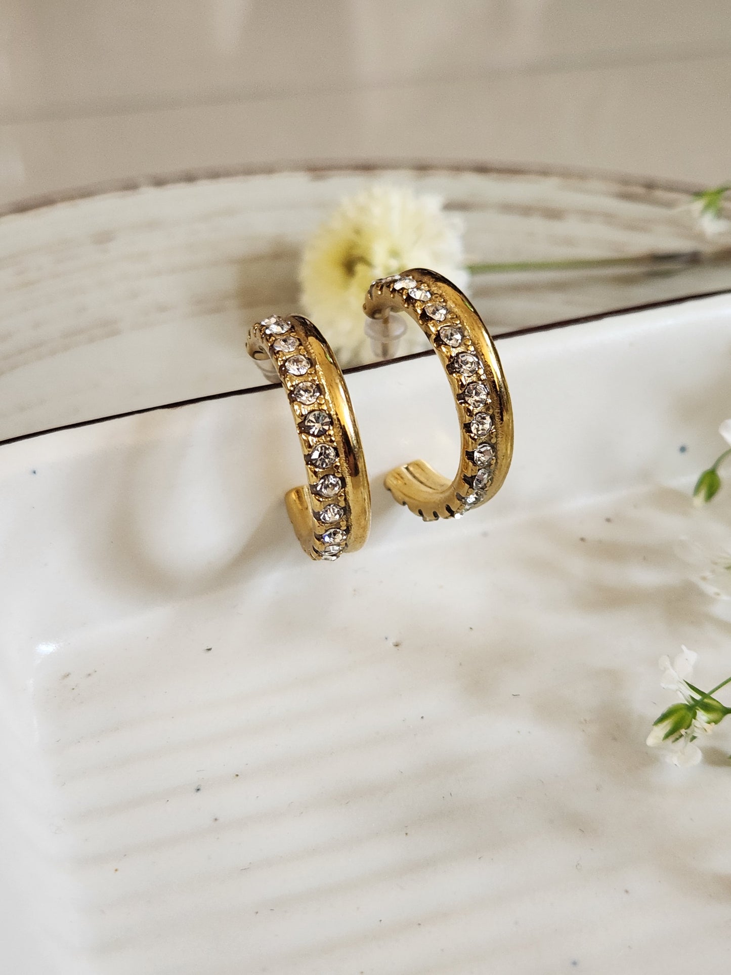 Daisy Zircon Hoops