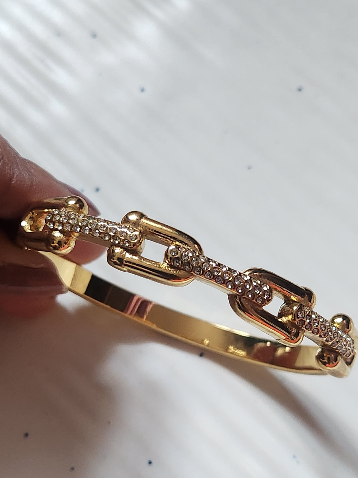 Chain Cuff With Zircon