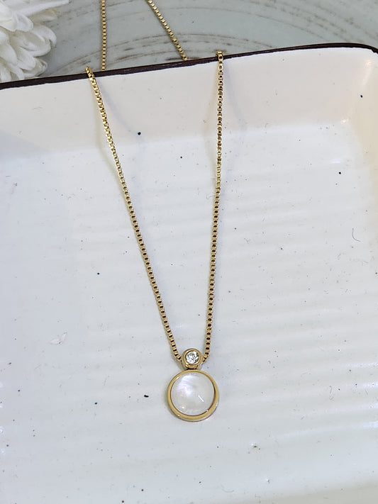 Pearl Zircon Medley Necklace