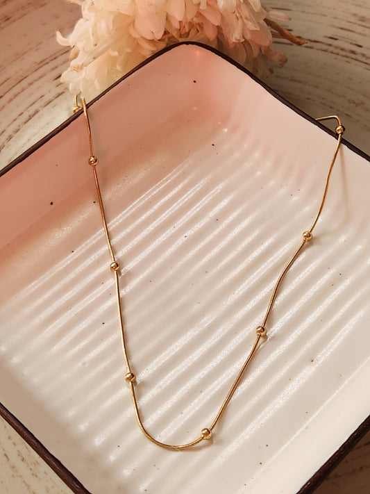 Knotted Feed Single Chain Necklace