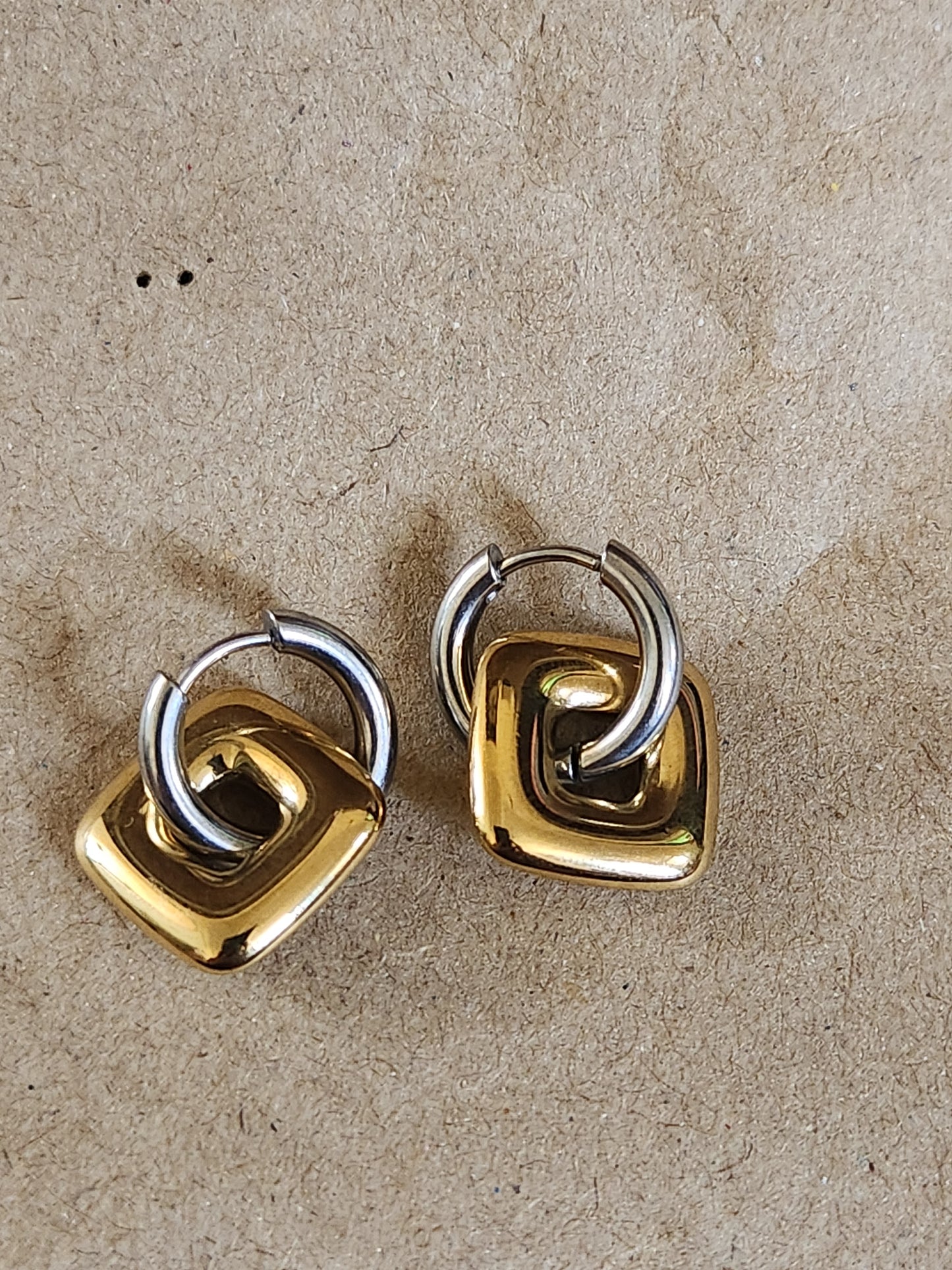Mix Metal Mix Shape Mini Hoops