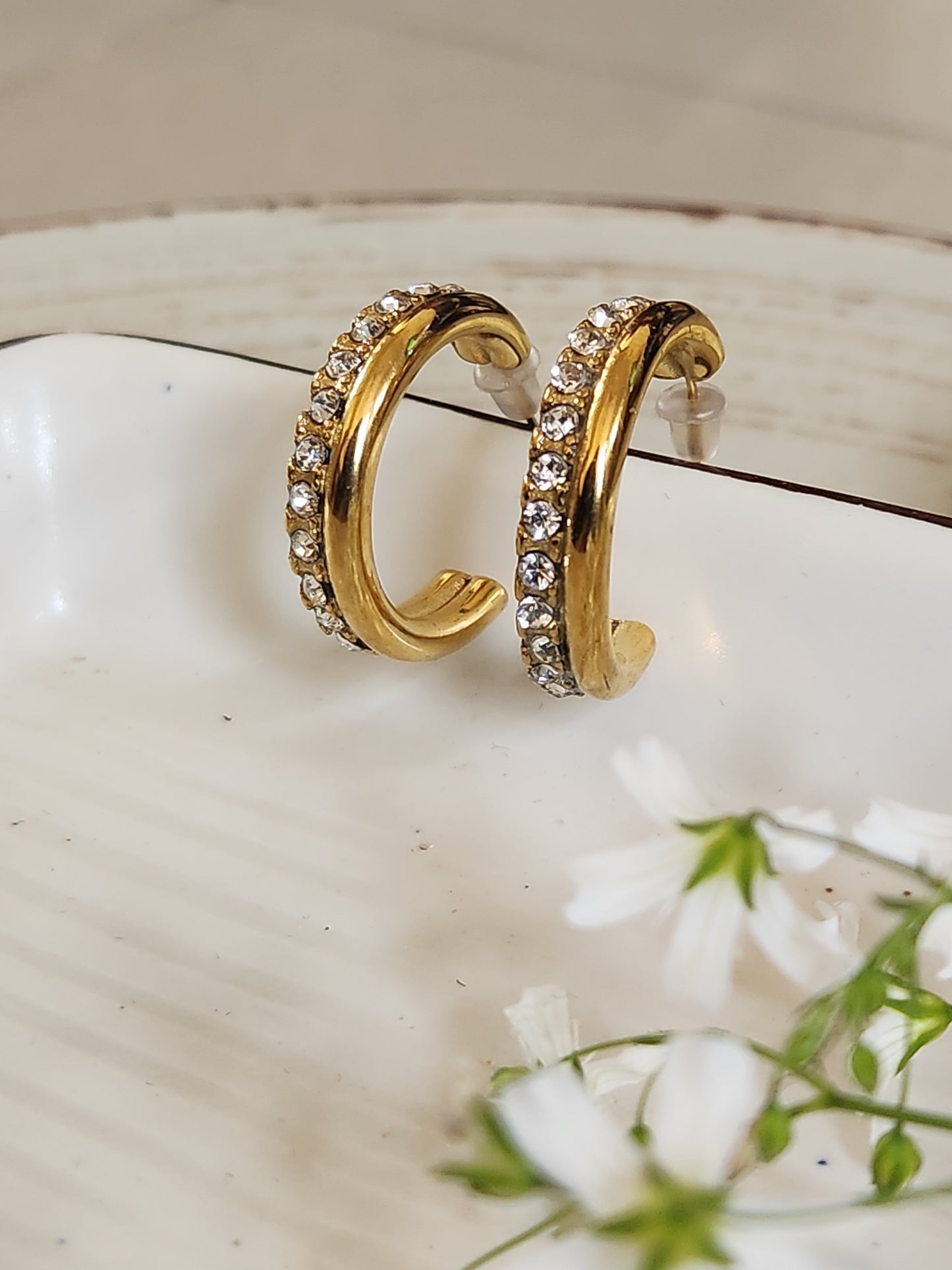 Daisy Zircon Hoops