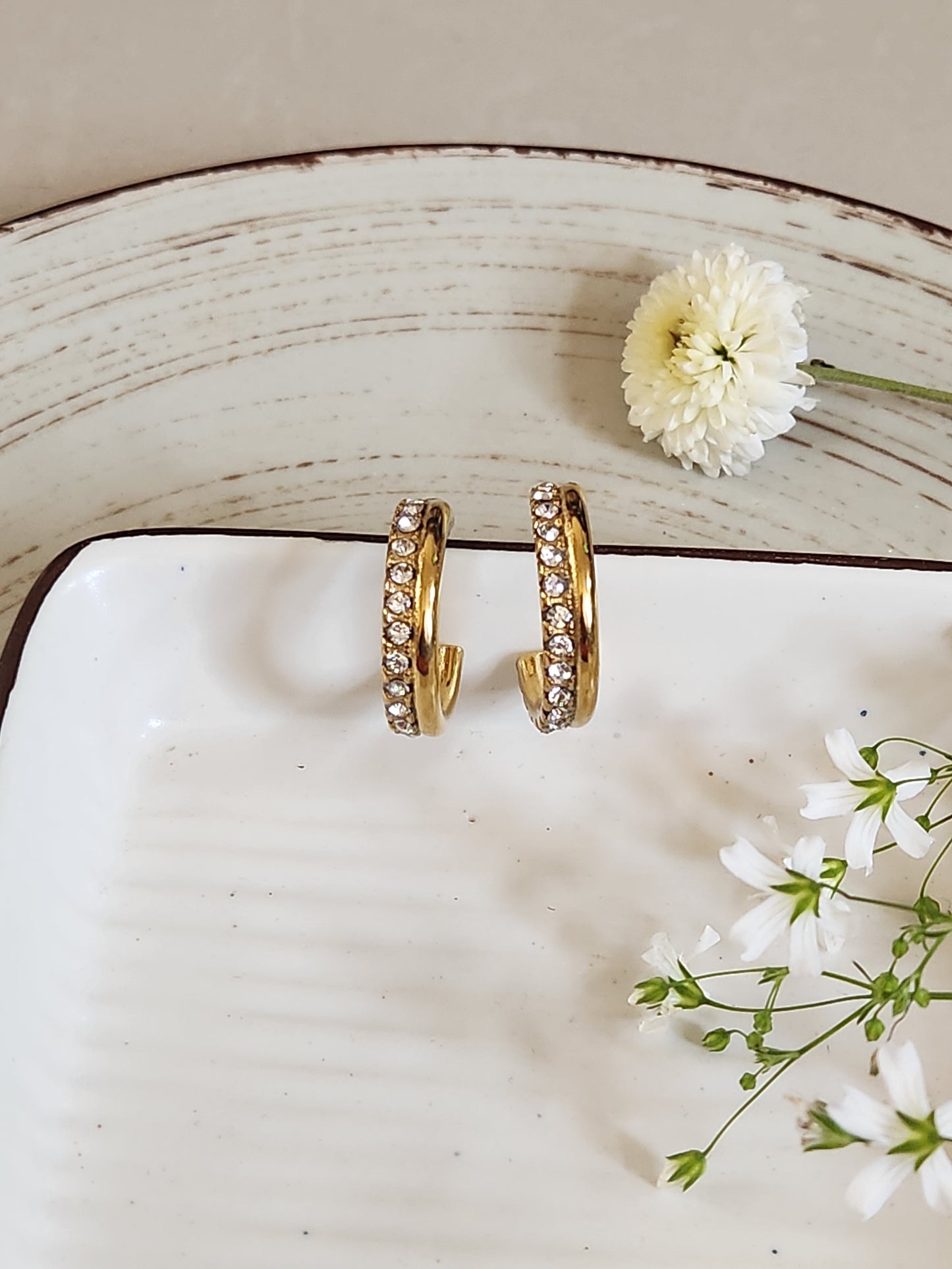 Daisy Zircon Hoops