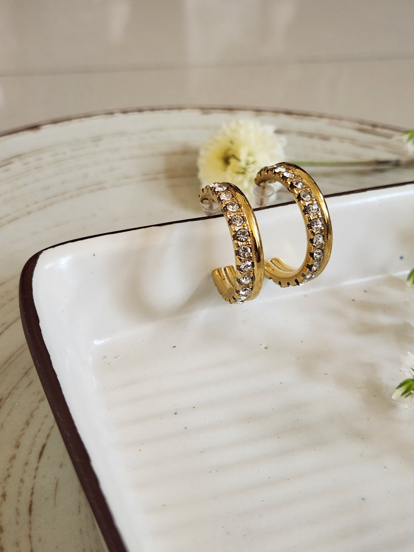 Daisy Zircon Hoops